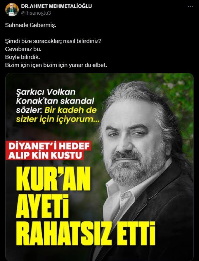 Erdoğan’ın kin nefret dolu leş müftüsü… #cokusdonemi