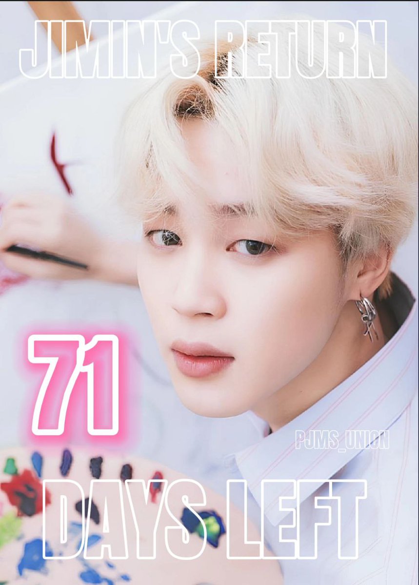 _Jiminismyheart's tweet photo. # 7️⃣1️⃣ день до возвращения нашего любимого Пак Чимина
🥹💛🐥🪖
"100 ДНЕЙ ЧЕЛЕНДЖА PJMs_UNION"
WE LOVE YOU JIMIN
WE MISS YOU JIMIN
WITH JIMIN TILL THE END
#PJMs_UNION
#71DaysLeft https://t.co/5dCUAQTizF