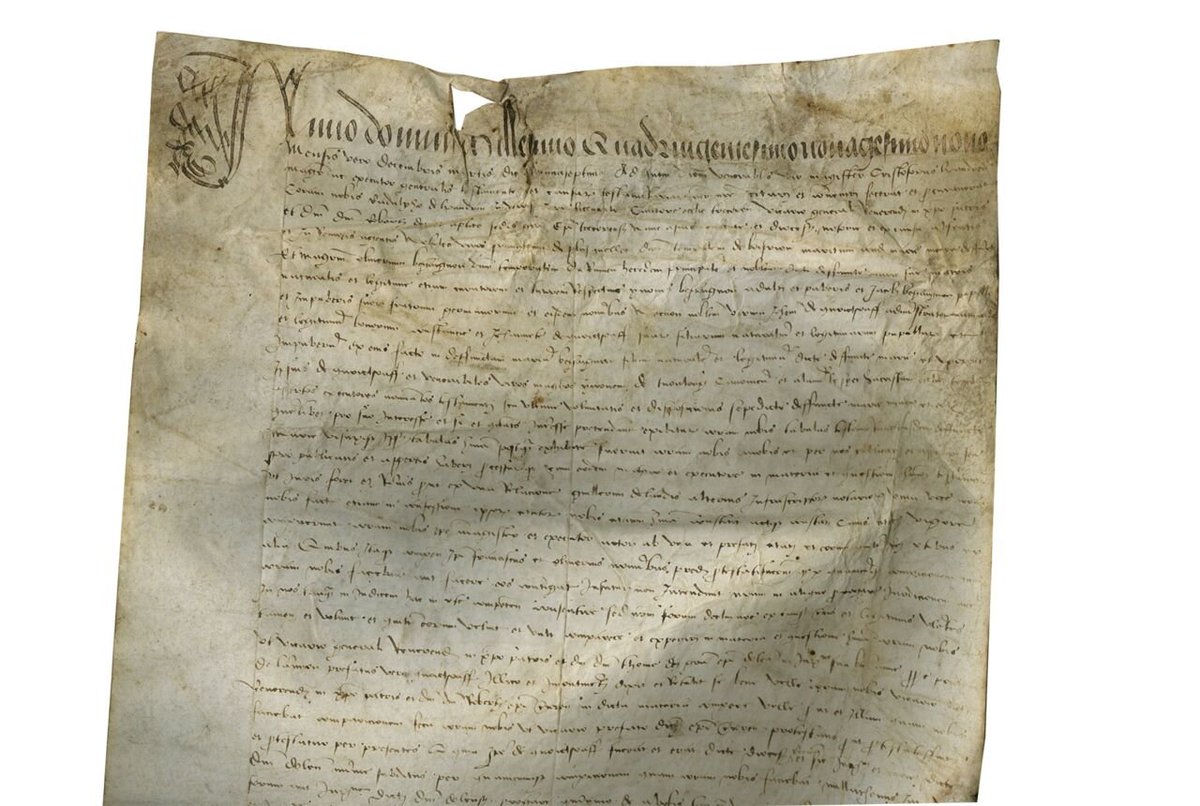 Marie de Menou X Prigent de Begaignon #Bretagne Beau document <a href="/LesEnluminures/">Les Enluminures</a> 
textmanuscripts.com/medieval/legal…