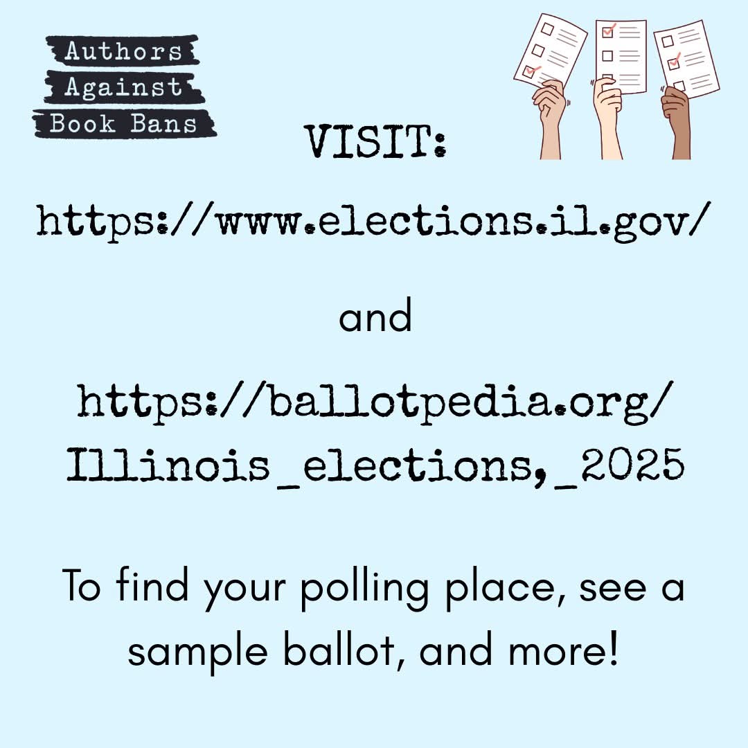 Illinois voters! This!
#authorsagainstbookbans 
#literacy
#intellectualfreedom 
#ilovelibraries❤️ 
#schoollibraries