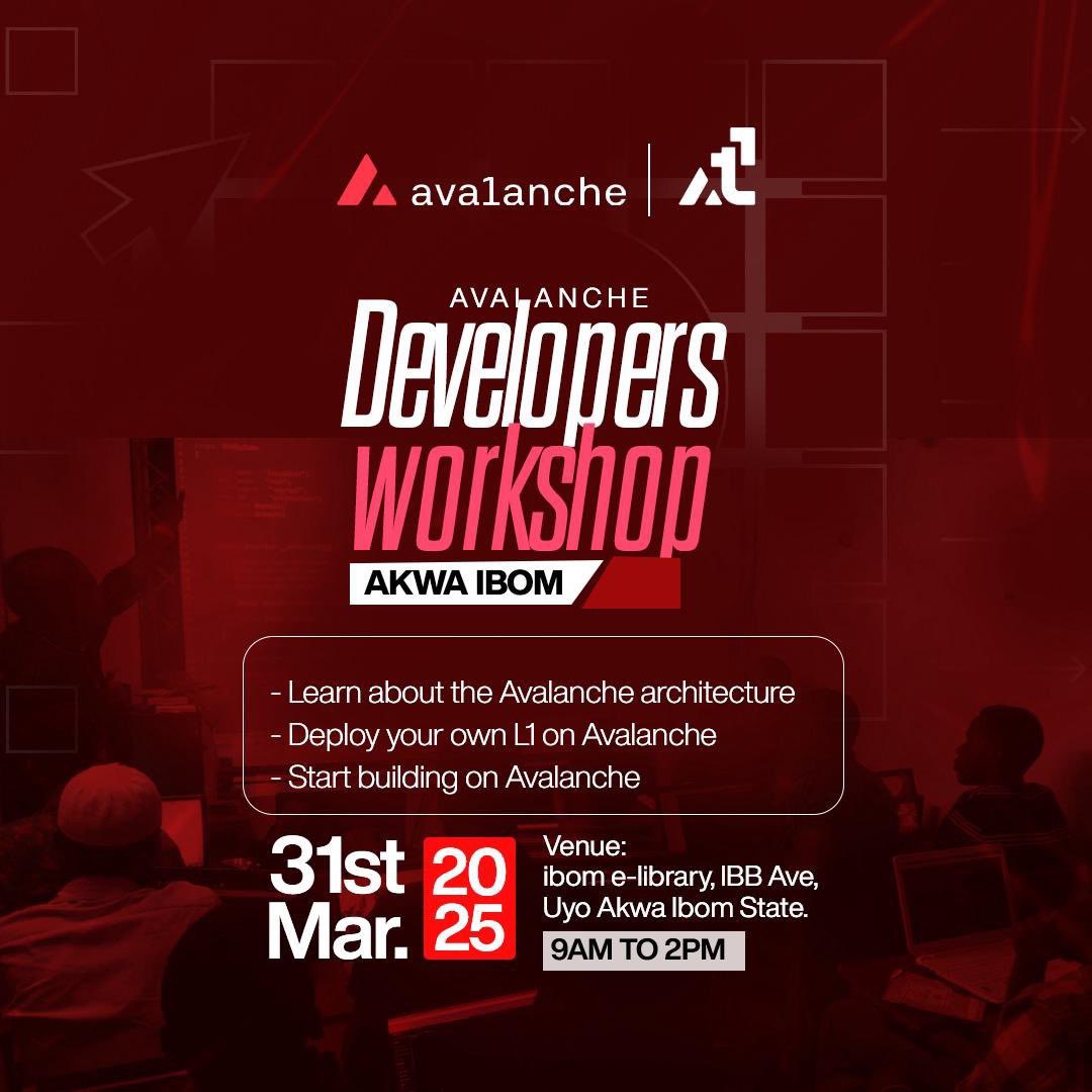 everule01's tweet image. Spent the day at the Avalanche developers workshop learning about the Blockchain and connecting with other developers. The future is on-chain⚡. 
#Avalanche #MitaSchool