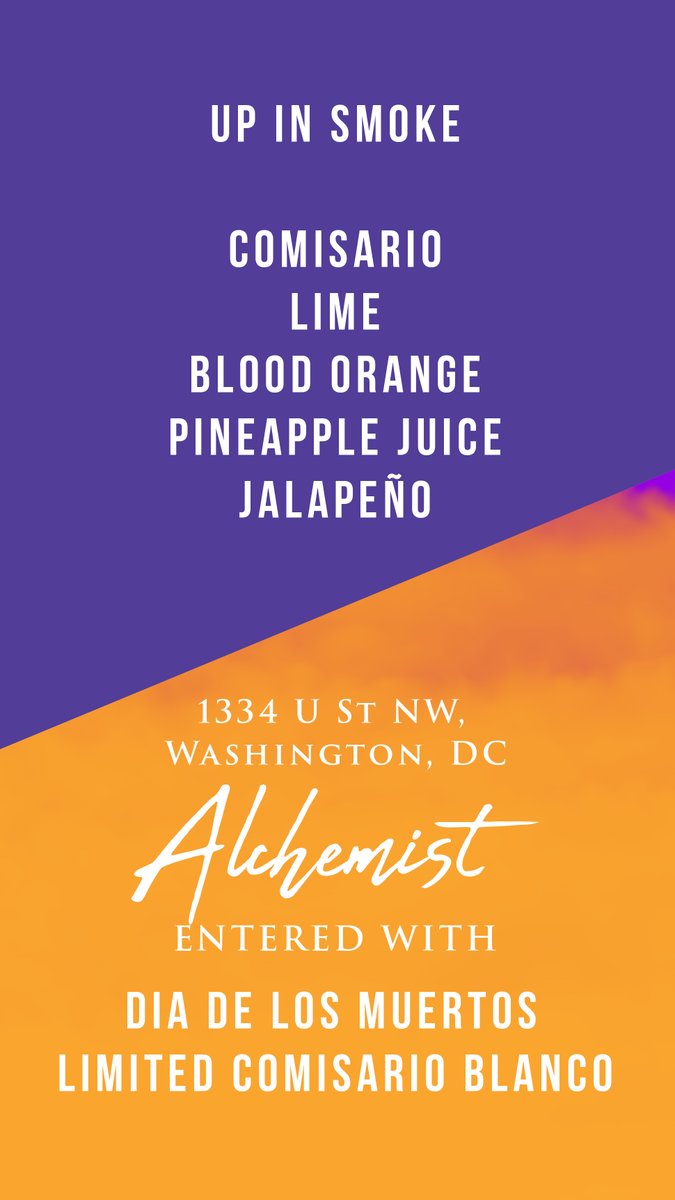 Congratulations to Alchemist Bar in Washington, DC who won the DC Cocktail Festival mixology contest with their "Up in Smoke" Cocktail #WashingtonDC #bartender #dcnightlife #alchemistbardc  Try it at home and tag us to win swag.