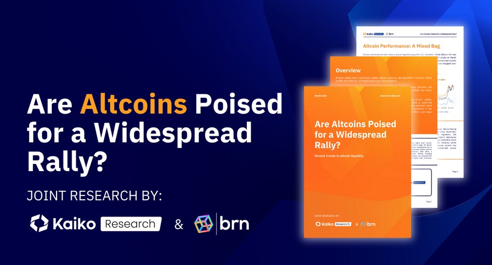 Kaiko (@kaikodata) on Twitter photo 💡 Bitcoin rallies have historically fueled #altseasons.
✅ However, in 2024, many alts remained below their 2021/22 peaks, with trading increasingly concentrated in a few tokens.
👉 Our latest report, in collaboration with <a href="/thebrn_co/">BRN (Blockhead Research Network)</a>, explores altcoin liquidity trends, capital 💡 Bitcoin rallies have historically fueled #altseasons.
✅ However, in 2024, many alts remained below their 2021/22 peaks, with trading increasingly concentrated in a few tokens.
👉 Our latest report, in collaboration with <a href="/thebrn_co/">BRN (Blockhead Research Network)</a>, explores altcoin liquidity trends, capital