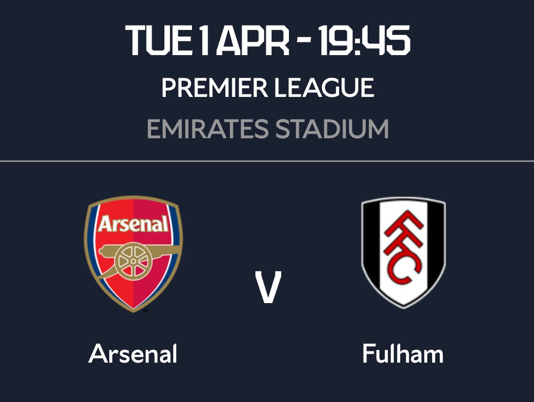 Arsenal Fixture News tweet media