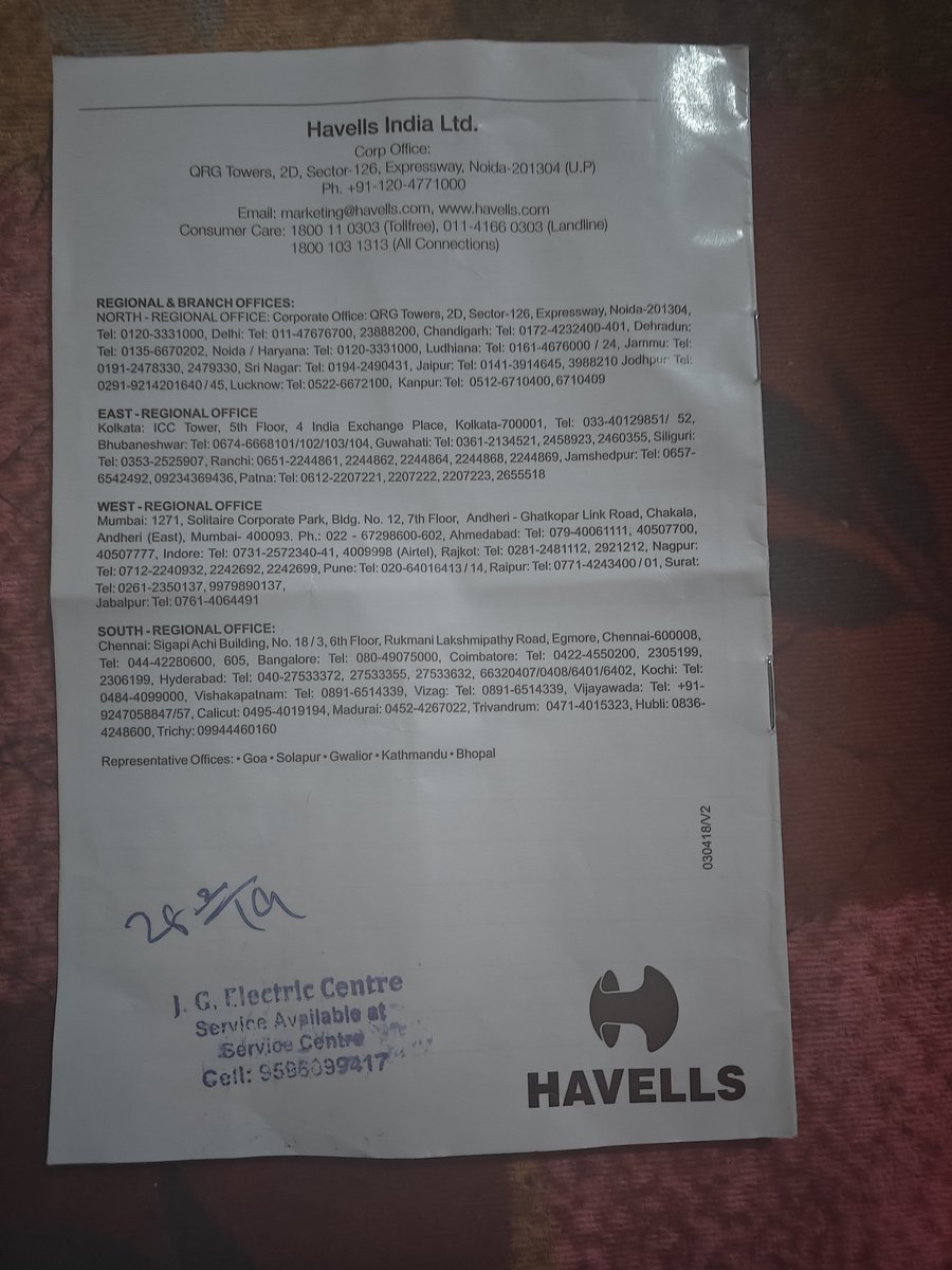 IshfaqBaba5's tweet photo. @havellsindia @havellsindia I have ordered a geyser in 2019 but it's leaking. Since this is in warranty, I am trying to get that benefit. Having shard all the documents attaching here as well. Y are u refusing it now. Prod ser vd ref no 30032539143791 cancelled. @jagograhakjago @AnilRaiGupta https://t.co/jej6vwP7er