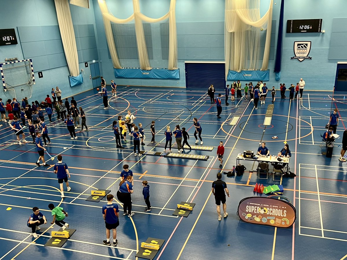 I thoroughly enjoyed attending a University of Derby Sportshall Athletics event for local schools today delivered by 3rd year students alongside Derby County Community Trust. The students were enthusiastic, efficient and well organised and the children had great fun