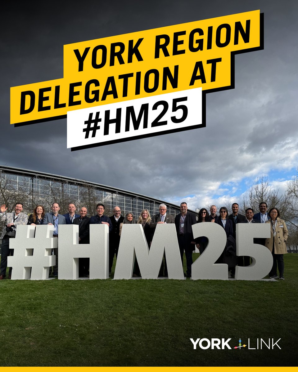 YorkLink's tweet image. YORK REGION COLLABORATION IN ACTION! Local companies, municipalities &amp;amp; innovation partners coming together at #HM25 to make new connections, diversify export markets and showcase York Region’s manufacturing eco-system in Europe! 🧵