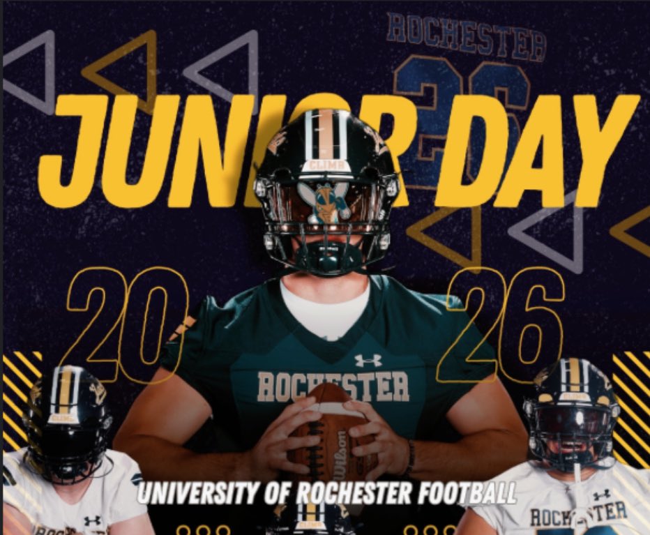 Appreciate the invite to junior day <a href="/UofRFootball/">Rochester Football</a> &amp; <a href="/IamcoacHHeav/">Jason Henshaw</a> 

<a href="/coachcedric/">coachcedric</a>