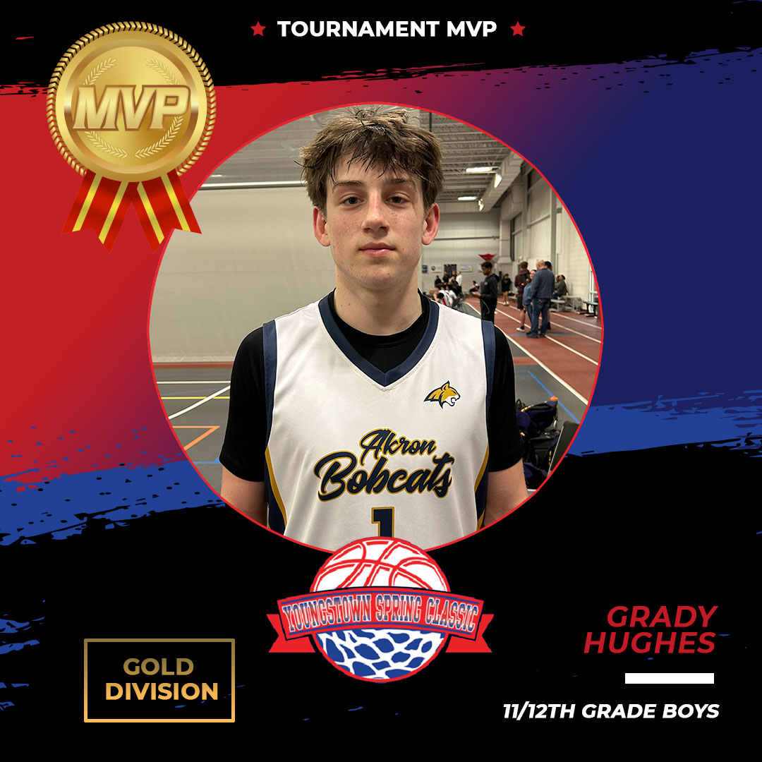 Youngstown Spring Classic, 11/12th-grade boys gold division MVP! <a href="/AkronBobcats/">Akron Bobcats</a>