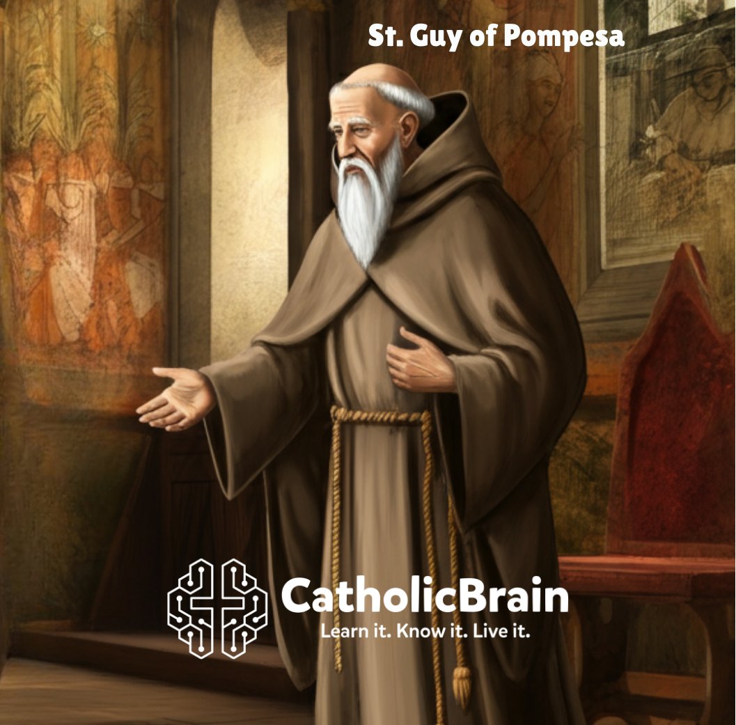 Today's Saint: Saint Guy of Pomposa. Known for shedding vanity, he became a humble monk in Rome, later leading the Pomposa monastery in Italy for 40 years. His holiness saved the monastery from closure and attracted many followers, including his own family. He died in 1046.