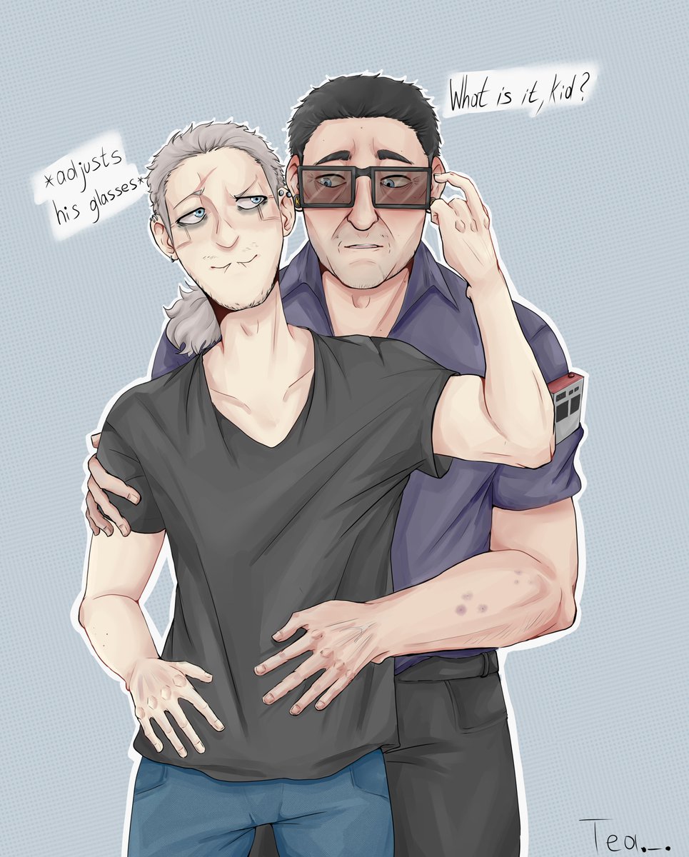 CultTea17's tweet photo. I recently started playing Cyberpunk2077 and damn I love Victor so much. So I drew Victor with my version of V from game :з (I'm still mad that we can't romance Victor Т-Т)
#Cyberpunk2077 #CDProjektRED #victorvector
#viktorvektor #v #draw #digitalart #art #oc #myartwork https://t.co/eBVAV6n5vY