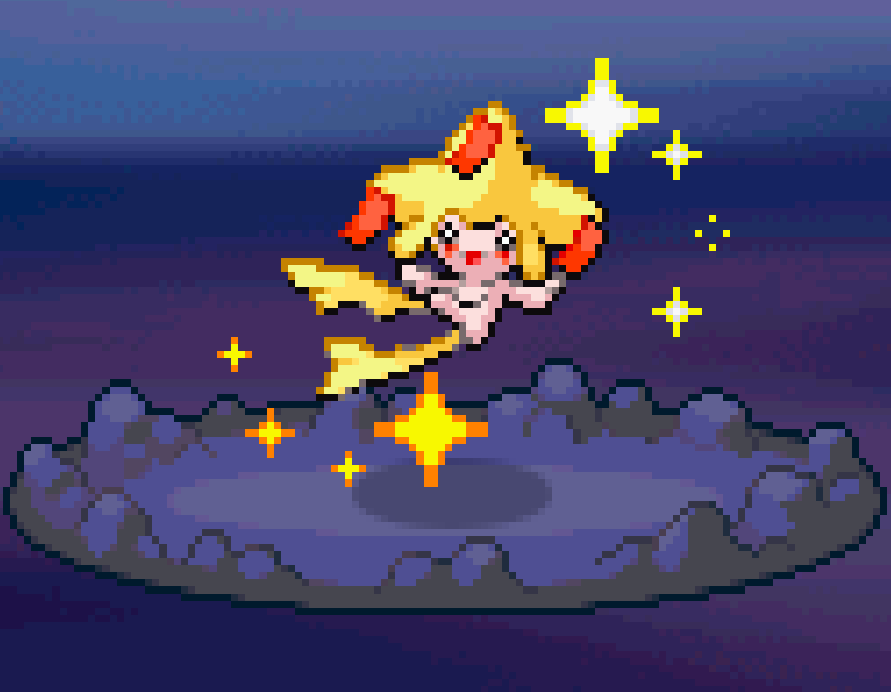 sprites_pkmn's tweet image. Jirachi, from Pokémon Diamond and Pearl (2006)