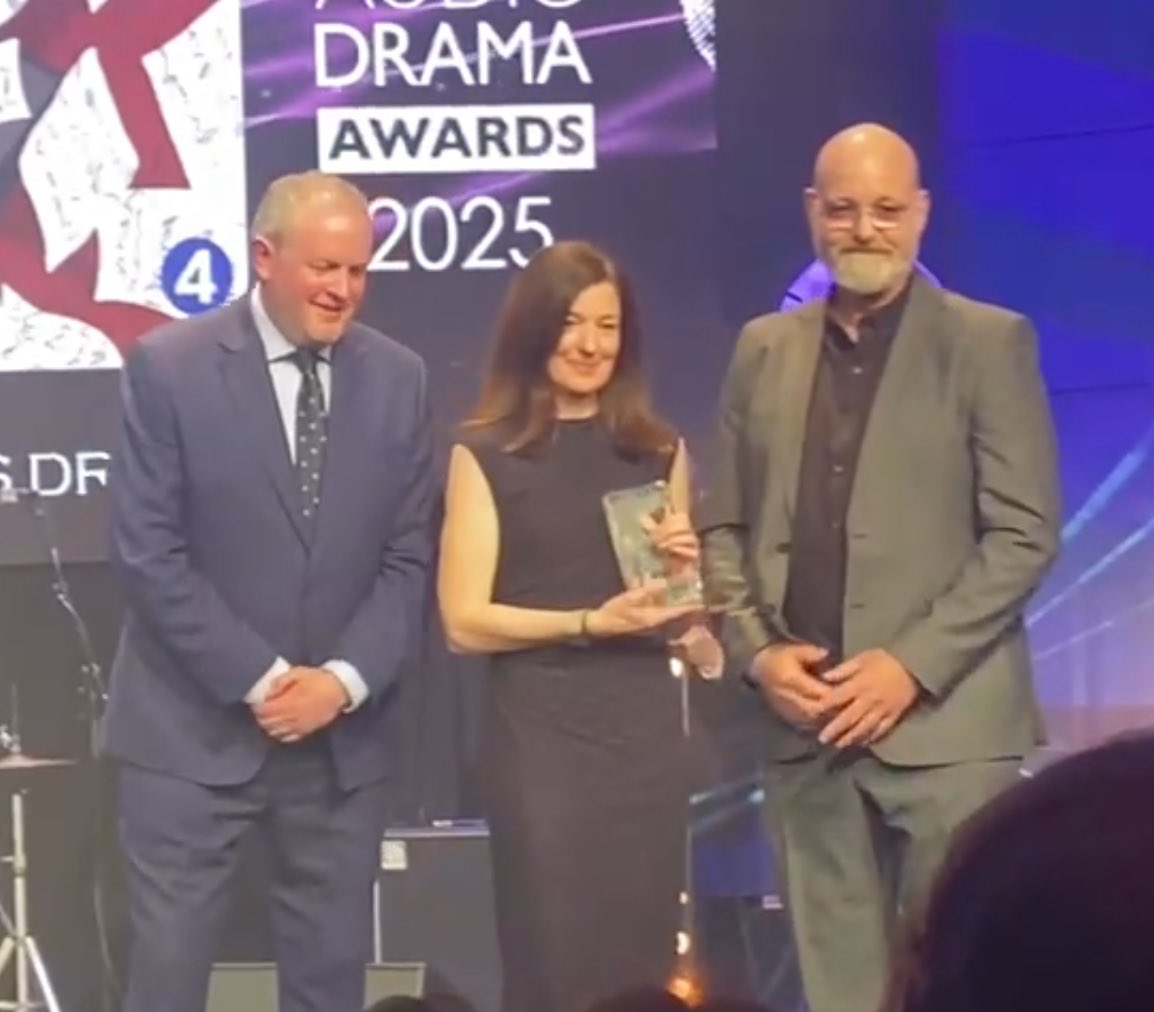 Eloise Whitmore (@eloisewhitmore) on Twitter photo Joyfully won Best Sound at the #bbcaudiodramaawards2025 for <a href="/DanRebellato/">Dan Rebellato is on Bluesky</a>’s fantastic play Restless Dreams.
<a href="/NakedProds/">Naked Productions</a> Produced by <a href="/poltho/">polly thomas</a>
Congrats to all the nominees and winners. An amazing room full of talented radio makers. Joyfully won Best Sound at the #bbcaudiodramaawards2025 for <a href="/DanRebellato/">Dan Rebellato is on Bluesky</a>’s fantastic play Restless Dreams.
<a href="/NakedProds/">Naked Productions</a> Produced by <a href="/poltho/">polly thomas</a>
Congrats to all the nominees and winners. An amazing room full of talented radio makers.