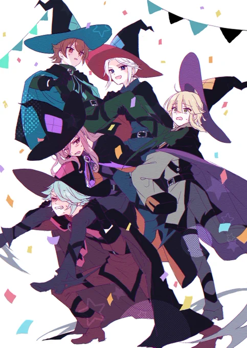 おめでとうございますお祝いは何度やったっていいこの子達が大好きーーーー!!#ぷよクエ12周年アート作品 #異邦の使いシリーズ 