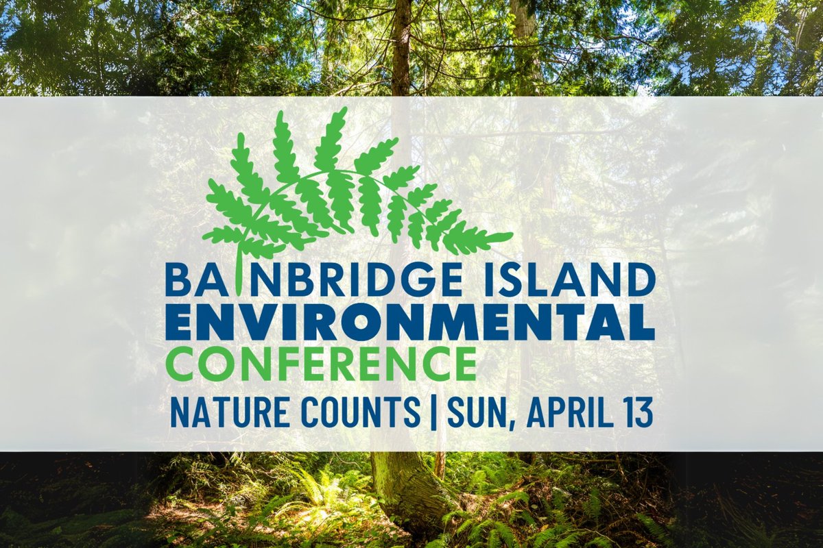 COME TO ISLANDWOOD FOR THE 2025 BAINBRIDGE ISLAND ENVIRONMENTAL CONFERENCE 🌿
Registration is now open for the 2025 Bainbridge Island Environmental Conference on Sun, Apr 13 at IslandWood's Bainbridge Island campus!
🎟️bit.ly/4jbLzVA 
#BIEC #BainbridgeIsland #islandwood