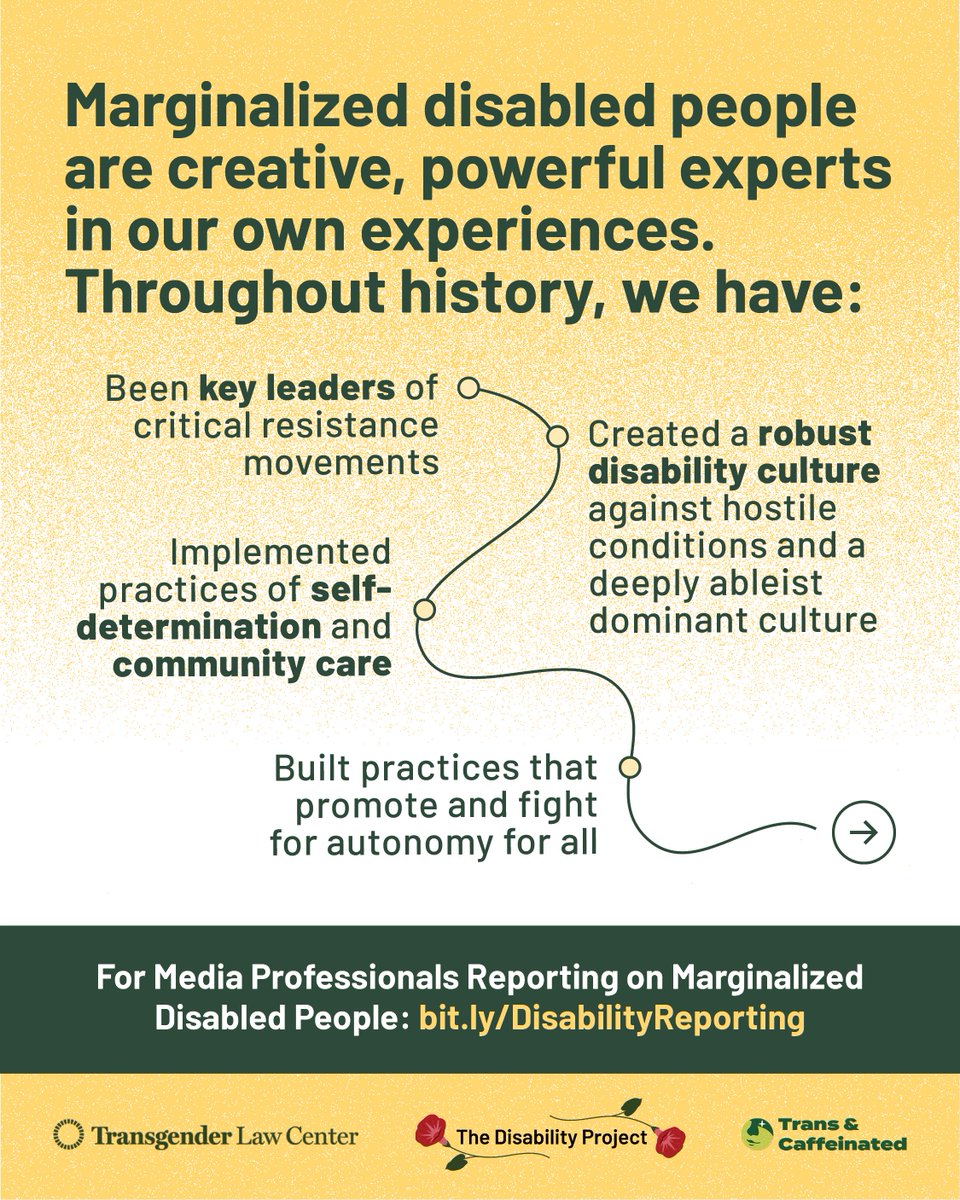 We’ve launched a guide for responsible reporting on marginalized disabled people. This resource supports media professionals in shifting away from harmful, eugenics-rooted rhetoric toward stories that honor disabled people’s agency. bit.ly/DisabilityRepo…
#TransDayOfVisibility