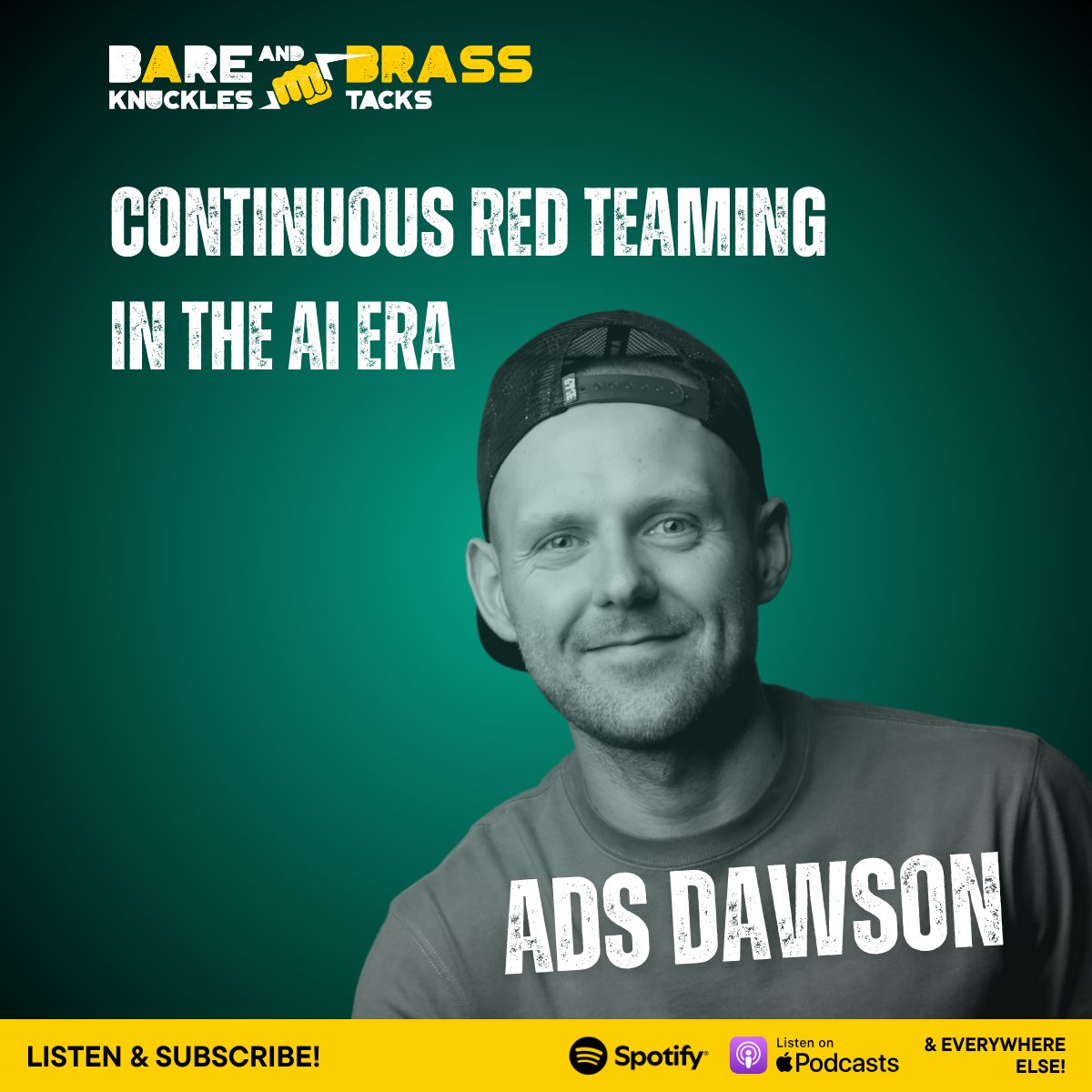 Start your week with Dreadnode Staff AI Security Researcher Ads Dawson on Bare Knuckles &amp; Brass Tacks: open.spotify.com/episode/1vOzi9…