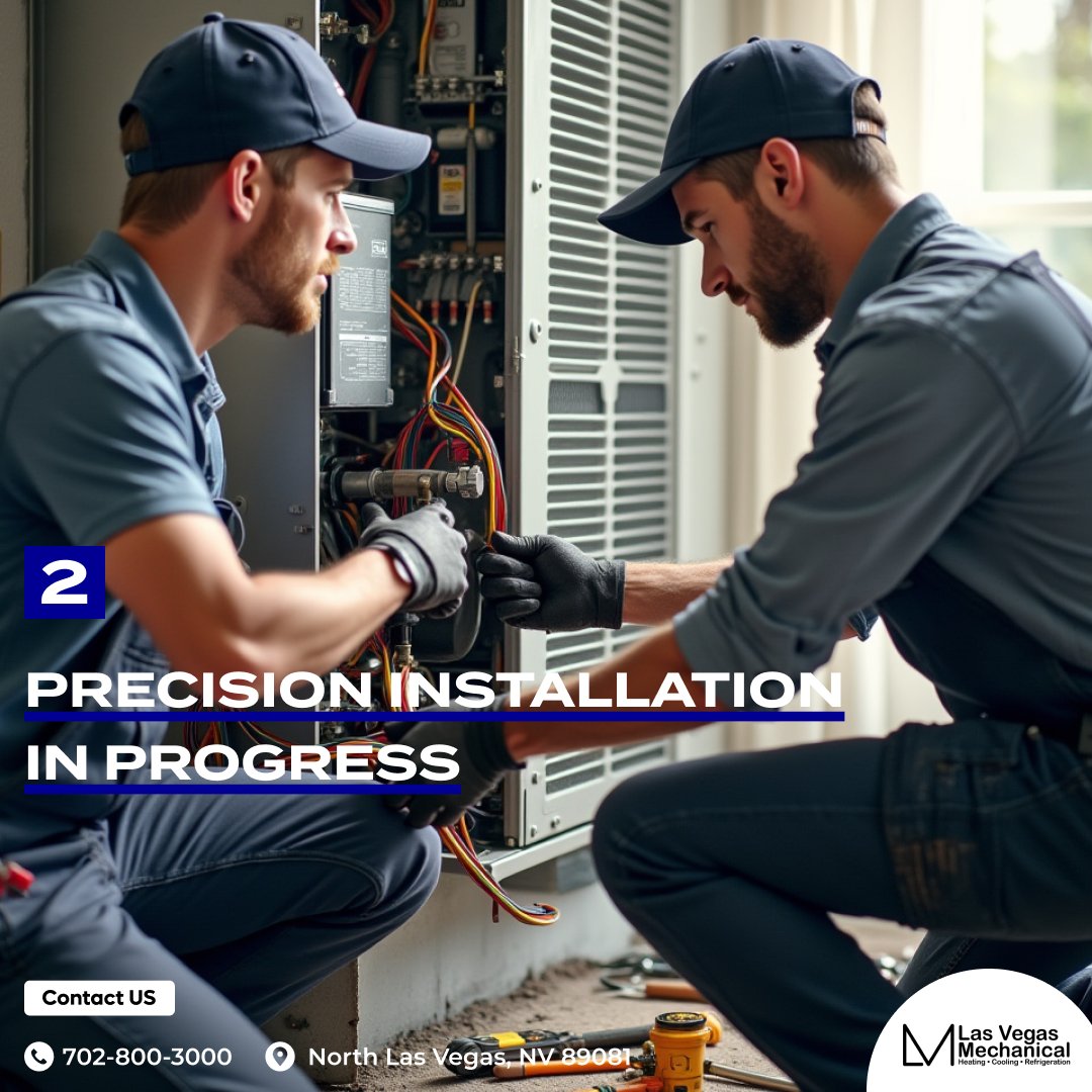 LVMechanical's tweet photo. Get ready for ultimate comfort with a flawless installation! ❄️🔥Our expert team handles everything from start to finish, ensuring your system operates at peak efficiency from the very first use.
📞 Call us now: 702-800-3000
#ProfessionalInstallation #HVACExpert #HVACInstallation https://t.co/QTPRlO6stz