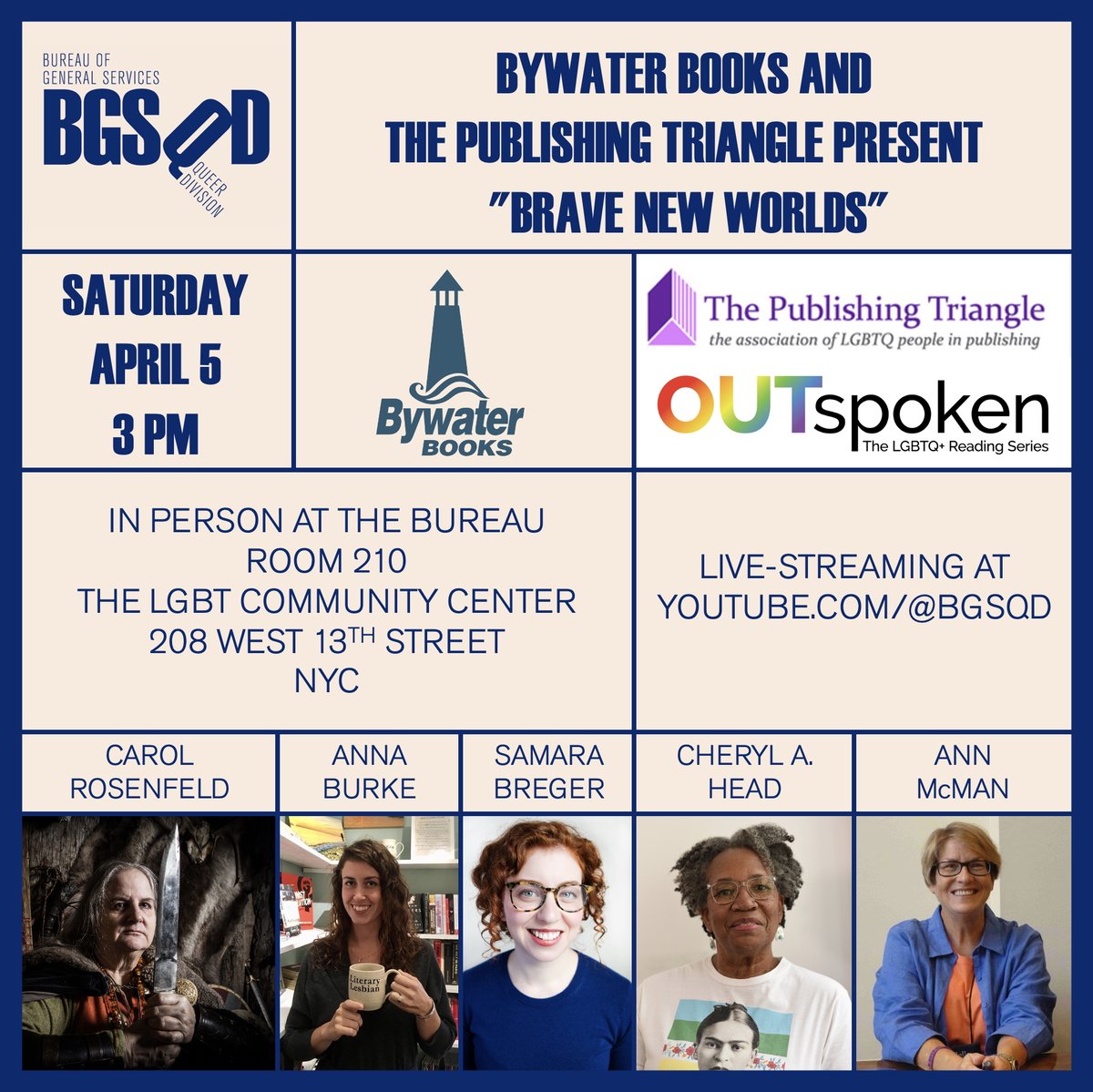 Vegas has actual odds on this one going off the rails—we dropped a pineapple on the cops getting called.

Seriously—Anna Burke, Samara Breger, Cheryl Head &amp; Ann McMan sitting down to talk queer books with Carol Rosenfeld, a REAL LIFE VALKYRIE!

Mayhem ➡️ Mischief ➡️ Madness
