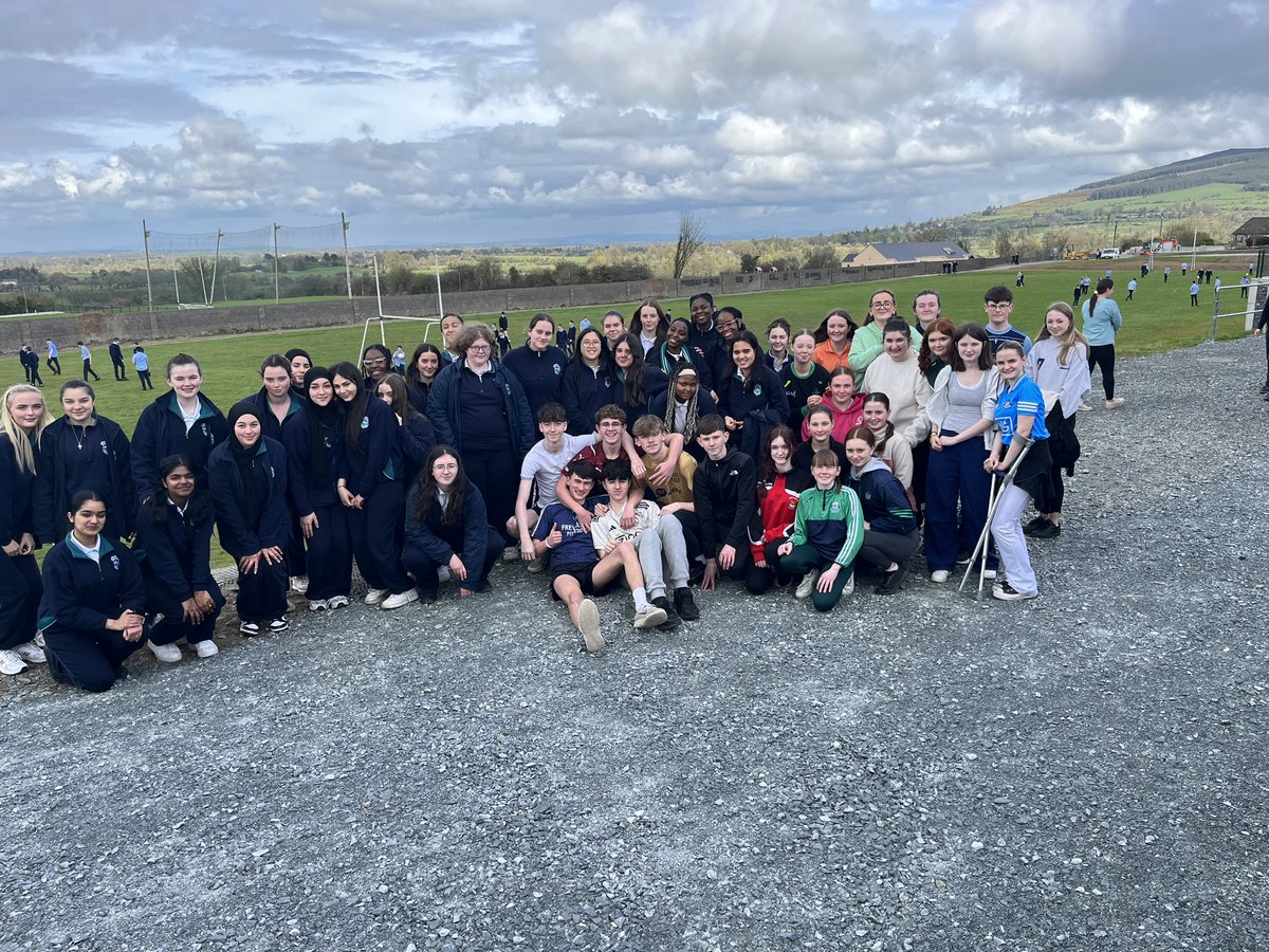 ty_community's tweet photo. @ScoilPol Many thanks to the fantastic teachers and wonderful students of our sister school Scoil Pol for the warm welcome, the activities and of course the hurling! 

A great day and delighted to recapture the TY shield. Hope to see ye in Dublin next year! https://t.co/iT63id9f5z