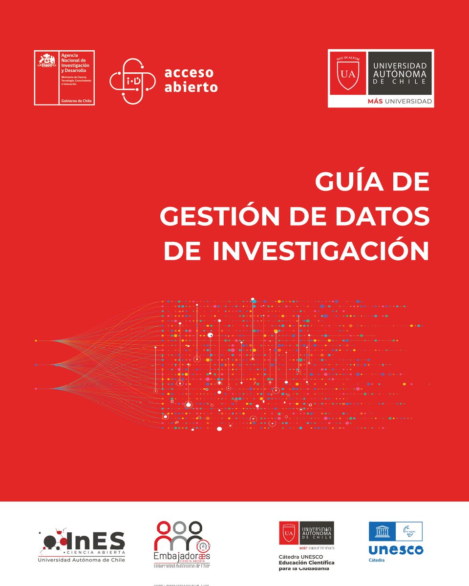 InES Ciencia Abierta (@opensciencecl) on Twitter photo 🔍 ¡NUEVA GUÍA DE GESTIÓN DE DATOS DE INVESTIGACIÓN! 📂📊🗃️
🔓 El proyecto InES #CienciaAbierta de la <a href="/autonomadechile/">Universidad Autónoma de Chile</a> pone a disposición esta guía diseñada para apoyar la gestión, el depósito y la reutilización de datos científicos.
ACCEDE AQUÍ ⤵️
doi.org/10.32457/20251… 🔍 ¡NUEVA GUÍA DE GESTIÓN DE DATOS DE INVESTIGACIÓN! 📂📊🗃️
🔓 El proyecto InES #CienciaAbierta de la <a href="/autonomadechile/">Universidad Autónoma de Chile</a> pone a disposición esta guía diseñada para apoyar la gestión, el depósito y la reutilización de datos científicos.
ACCEDE AQUÍ ⤵️
doi.org/10.32457/20251…