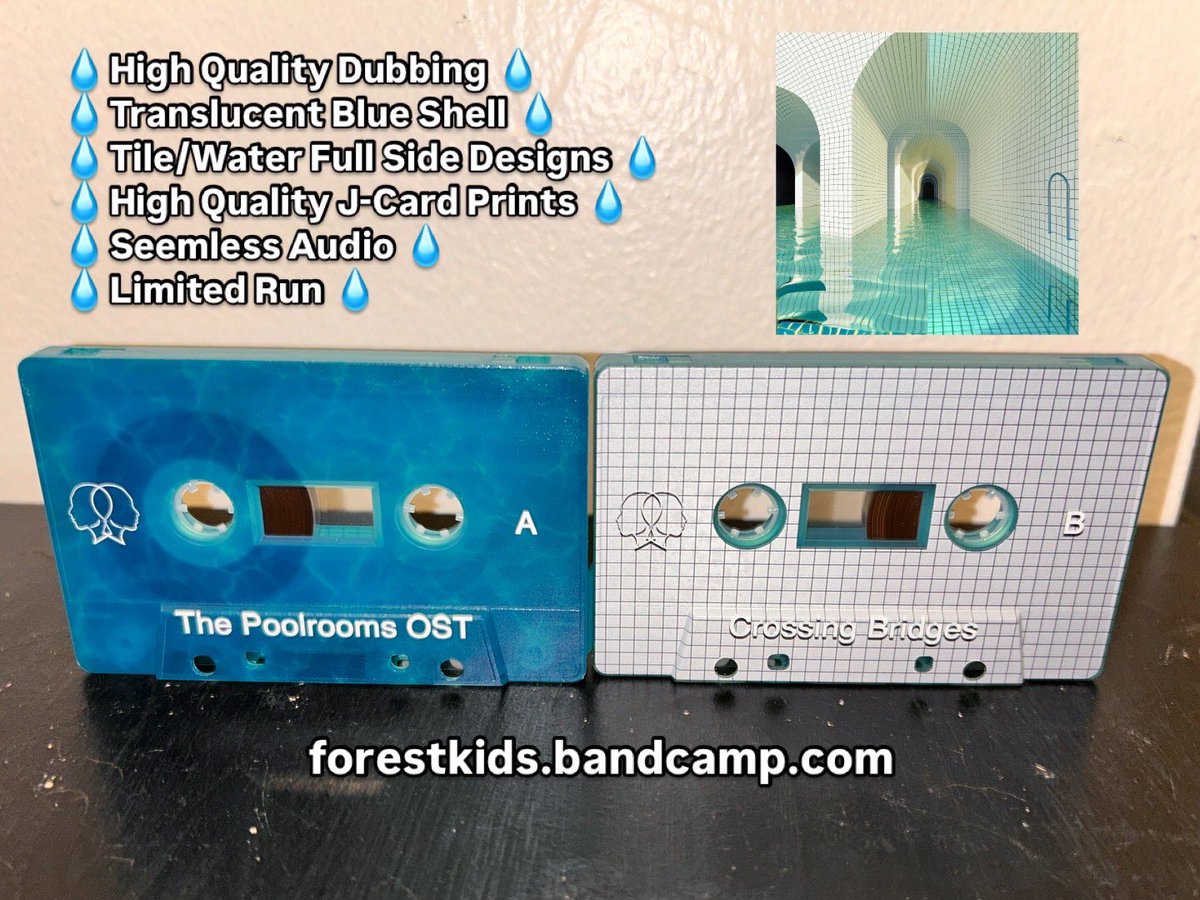 The Poolrooms OST [cassettes] 
now available:

forestkids.bandcamp.com/album/the-pool…