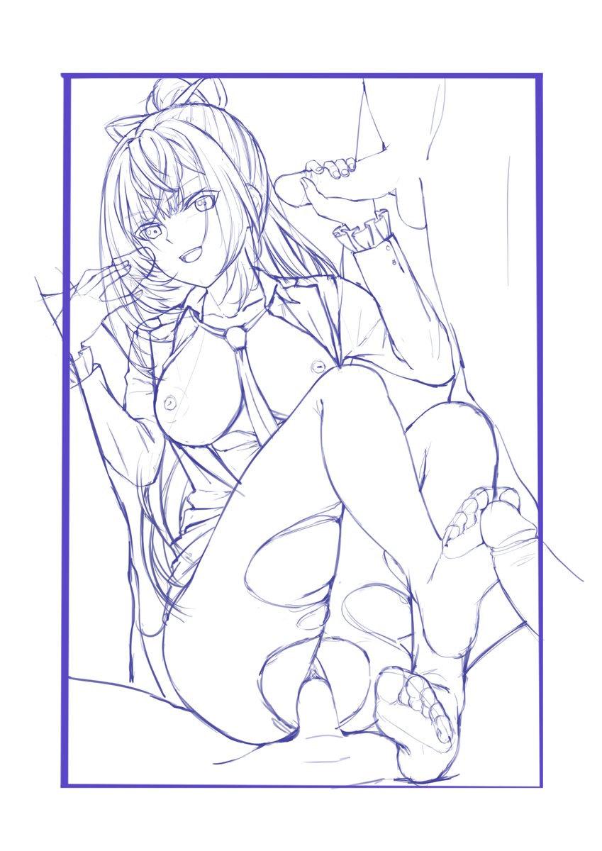 [Commission/ 依頼]   
ホロライブ ベスティア・ゼータのラフ稿
Hololive Vestia Zeta rough sketch
#依頼 #依頼受付中 #commissionart #Commission #hentaiِart #落書き #ホロライブ 