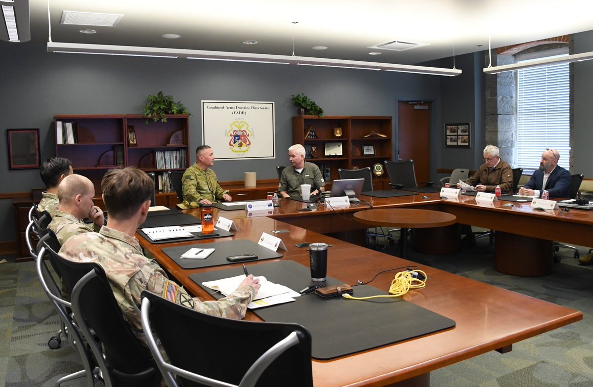 MissionCommand (@usarmymccoe) on Twitter photo The team <a href="/USArmyDoctrine/">U.S. Army Combined Arms Doctrine Directorate</a> welcomed MG Winter, DCG-Strategy & Plans, <a href="/USARPAC/">U.S. Army Pacific</a>, to discuss doctrine in development and ways we can incorporate their observations and lessons from current operations and exercises into doctrine.
<a href="/TRADOC/">U.S. Army TRADOC</a> <a href="/Beags_Beagle/">Milford H. Beagle, Jr.</a> <a href="/usacac/">Combined Arms Center</a> The team <a href="/USArmyDoctrine/">U.S. Army Combined Arms Doctrine Directorate</a> welcomed MG Winter, DCG-Strategy & Plans, <a href="/USARPAC/">U.S. Army Pacific</a>, to discuss doctrine in development and ways we can incorporate their observations and lessons from current operations and exercises into doctrine.
<a href="/TRADOC/">U.S. Army TRADOC</a> <a href="/Beags_Beagle/">Milford H. Beagle, Jr.</a> <a href="/usacac/">Combined Arms Center</a>