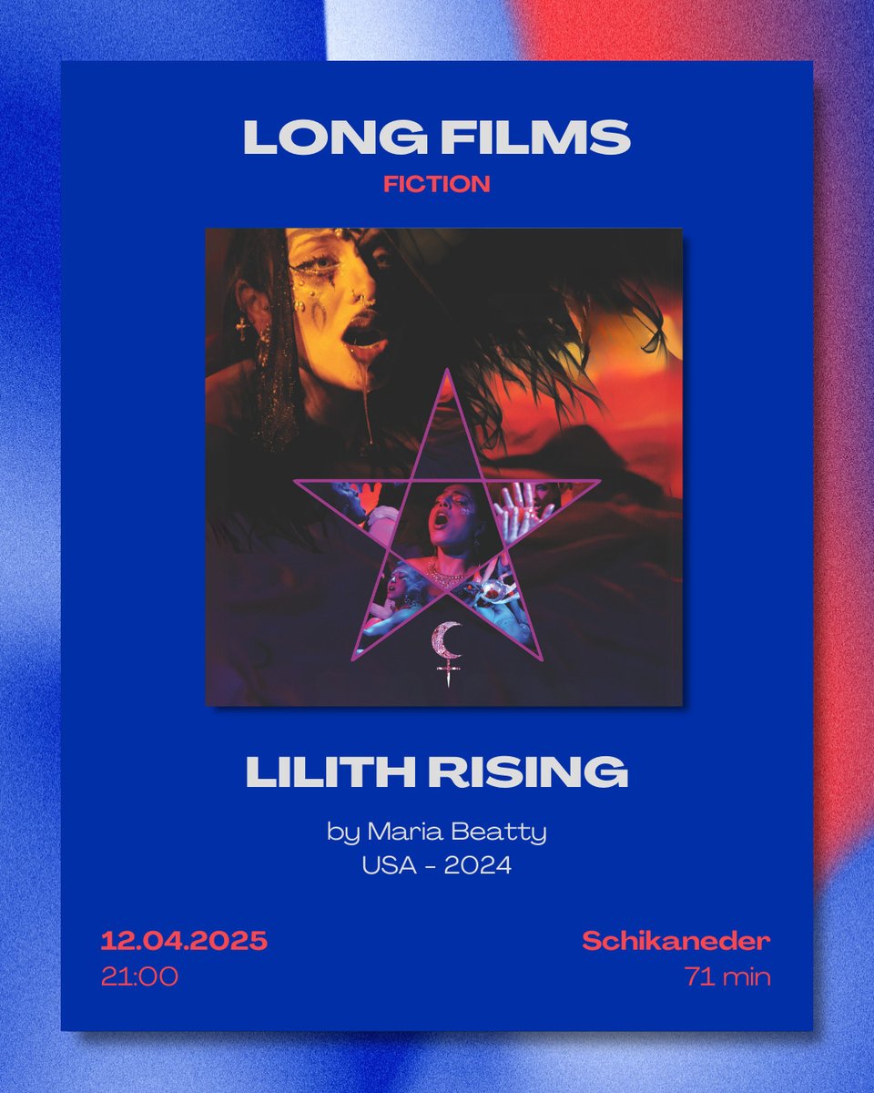 LILITH RISING by Maria Beatty
USA 2024, 71 mins
Feature
pffv.at
Fb: <a href="/pffvienna/">Porn Film Festival Vienna</a>
X: <a href="/pffvienna/">Porn Film Festival Vienna</a>
IG: @pff_vienna

From the core of the feminine divine, we unravel, uncoil, &amp; rise from where patriarchy silenced, burned &amp; buried us beneath sand &amp; blood-soaked deserts.