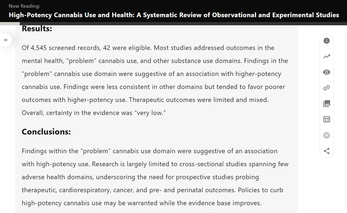 New systematic review re: high-potency #cannabis use and #health

Congrats to Stephanie Lake for leading this detailed review of the observational &amp; experimental studies

So much more work to be done on this topic

psychiatryonline.org/doi/10.1176/ap…