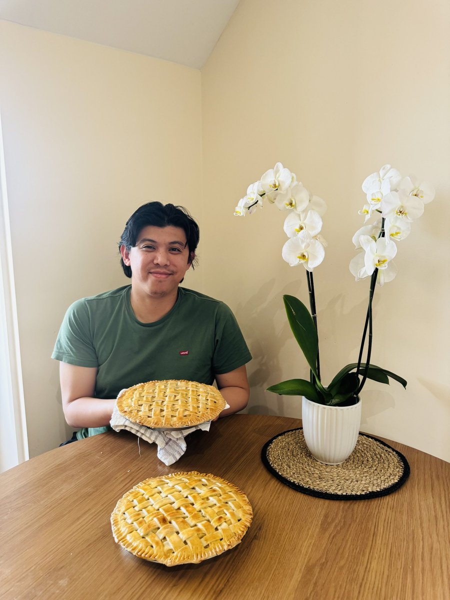 My hometown’s creamy buko (young coconut) pie freshly baked in the UK #OkayNaTo #LoveBaking