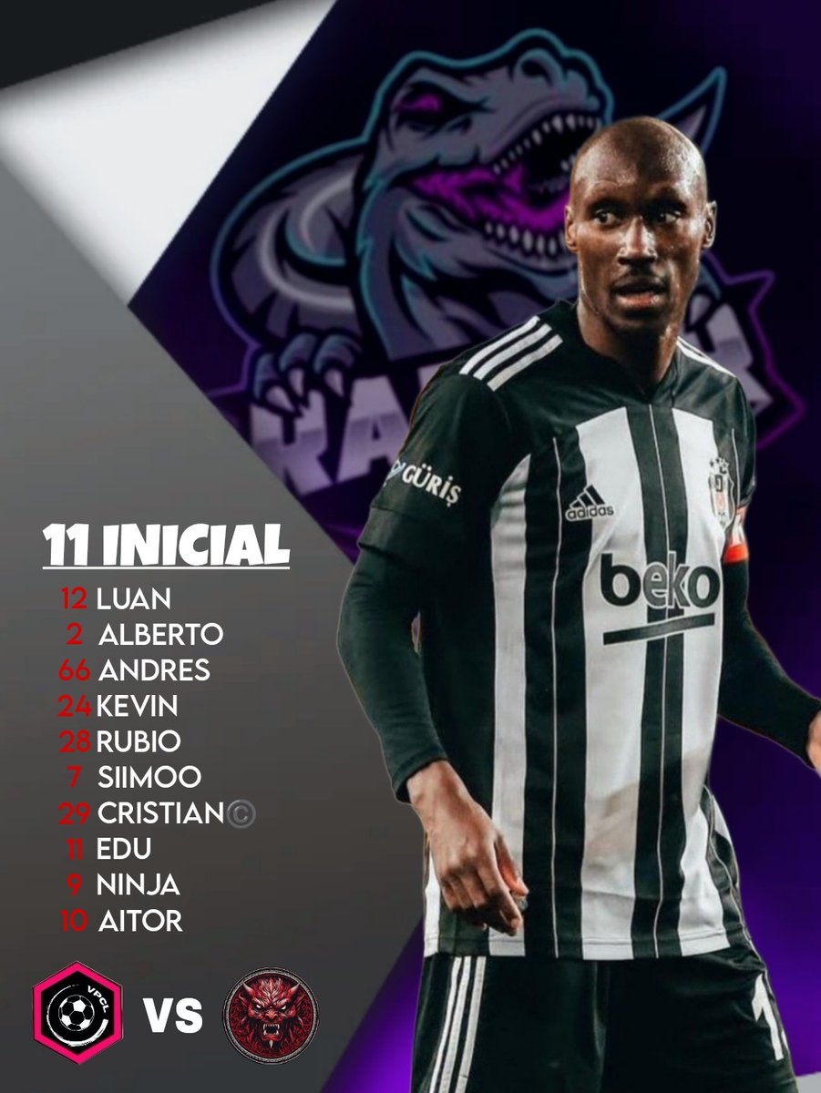 1ª Jornada @VPCL_ESPANA <a href="/VPG_Spain/">Virtual Pro Gaming España</a>
Horario: 22:20⏰
Stream:Siimoo5💻
🆚 <a href="/doomreaperstv/">𝔇𝔬𝔬𝔪 𝔯𝔢𝔞𝔭𝔢𝔯𝔰 𝔢𝔖𝔭𝔬𝔯𝔱𝔰</a> 
#GoRaptors #FuerzaYgarra 💜🩶