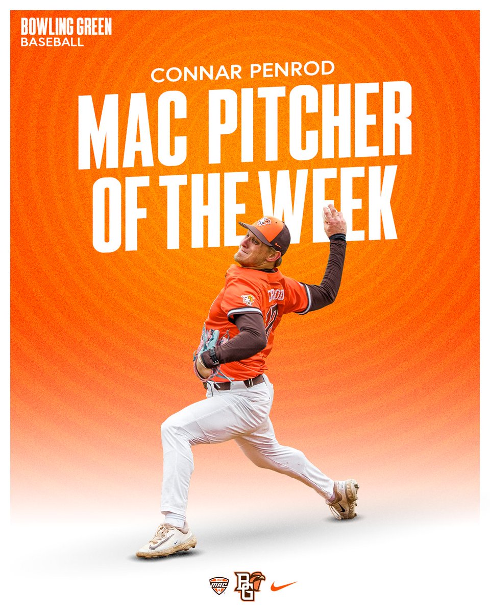 𝙈𝘼𝘾 𝙋𝙞𝙩𝙘𝙝𝙚𝙧 𝙤𝙛 𝙩𝙝𝙚 𝙒𝙚𝙚𝙠: 𝘾𝙤𝙣𝙣𝙖𝙧 𝙋𝙚𝙣𝙧𝙤𝙙

⚾️3 Saves in 3 Games vs. CMU
⚾️8 Saves This Season, Tied for 1st in the nation
⚾️8 Saves This Season, Tied Program Record
⚾️Team-leading 1.17 ERA
📰tinyurl.com/2726gy6p

#AyZiggy