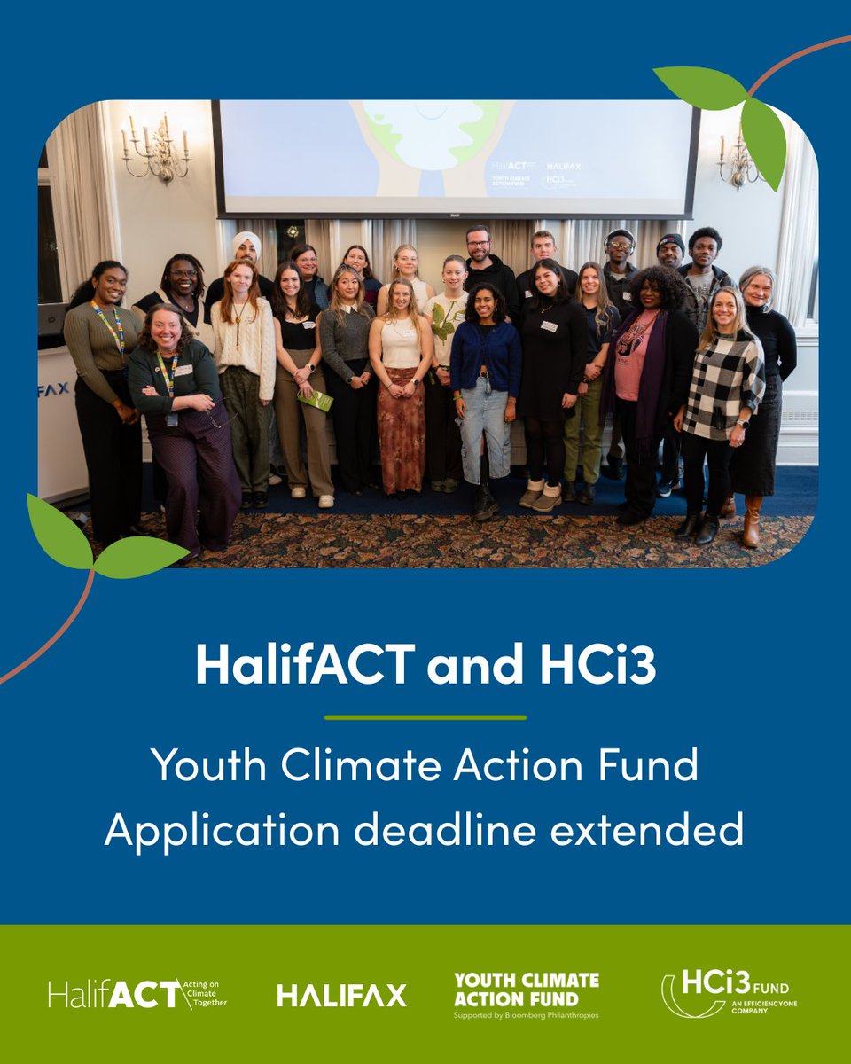 We’ve extended the deadline for the Youth Climate Action Fund to April 7. Your project could receive a grant of between $1,400 and $7,000. No prior experience with writing grant proposals is required and our YCAF team is happy to help. Apply today at halifax.ca/ycaf.