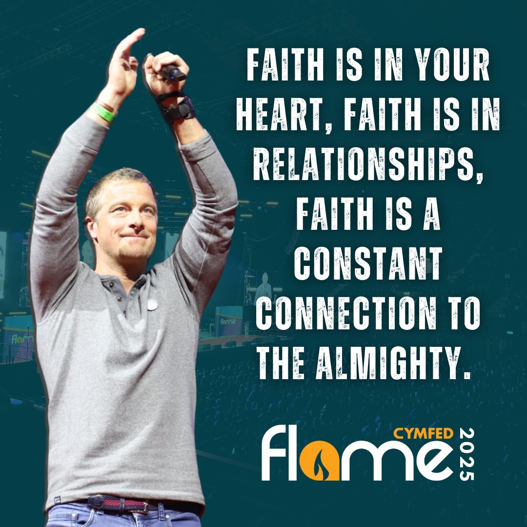 Flame (@flamecongress) on Twitter photo We loved hearing from <a href="/BearGrylls/">Bear Grylls OBE</a> at #FLAME2025!! 😍🔥
"Faith is in your heart, faith is in your relationships, faith is a constant connection to The Almighty.' 🙏
#FLAME2025 #Unstoppable #JubileeYear2025 We loved hearing from <a href="/BearGrylls/">Bear Grylls OBE</a> at #FLAME2025!! 😍🔥
"Faith is in your heart, faith is in your relationships, faith is a constant connection to The Almighty.' 🙏
#FLAME2025 #Unstoppable #JubileeYear2025