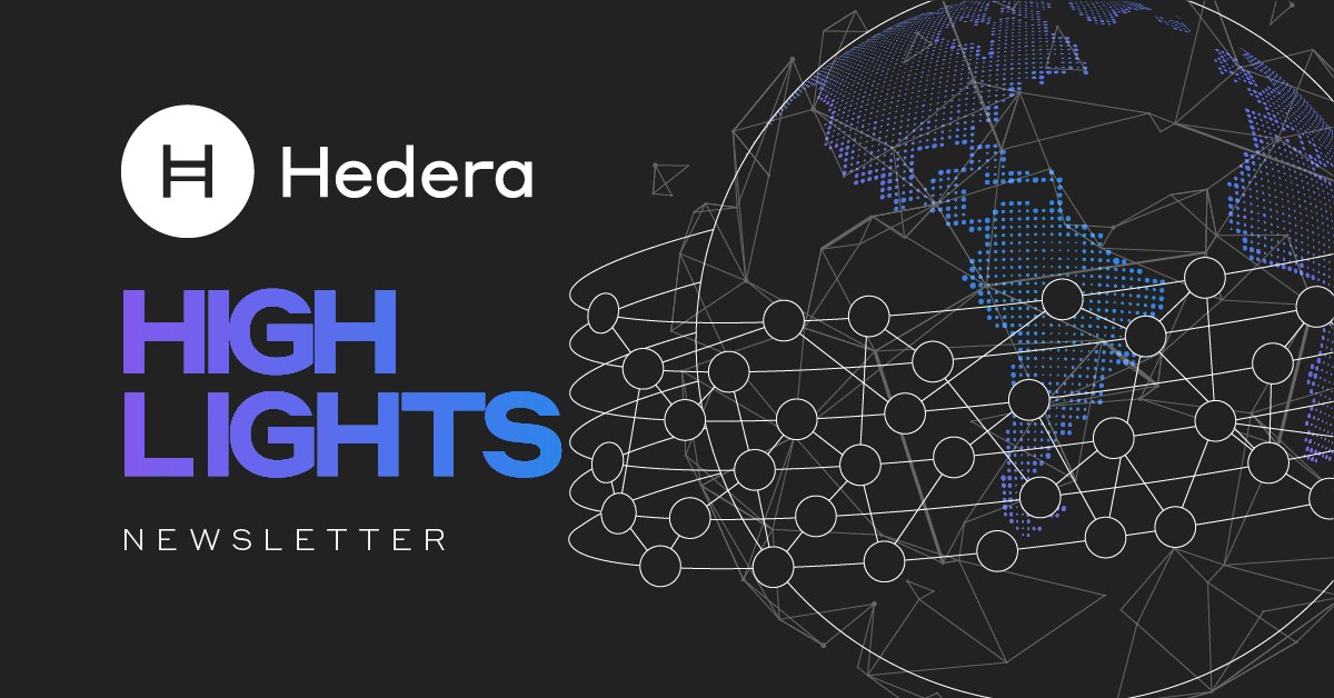 Big updates from Hedera and the ecosystem! The latest from HederaCon, a new era for enterprise blockchain and more fun for developers. Let’s dive into the latest Hedera Highlights newsletter. 🧵

🔗 Check it out: rb.gy/m4ldg5
✍️ Subscribe: hedera.com/newsletter