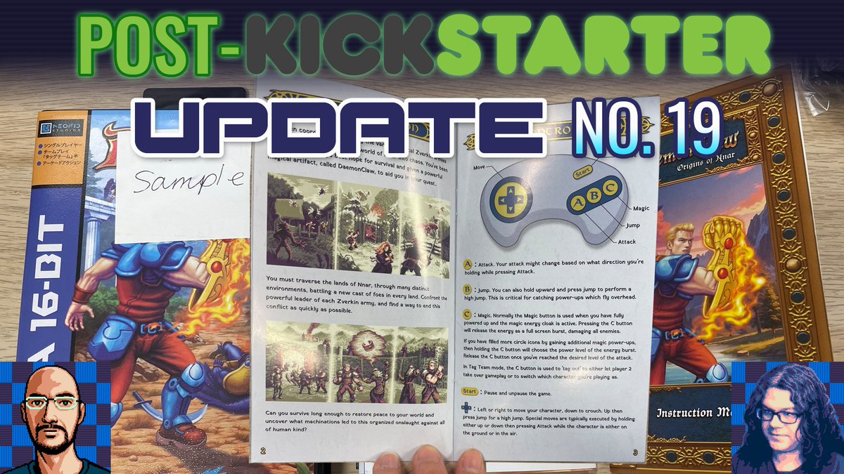#DaemonClaw Post-Kickstarter Update 19. 🎮🚨 
Most #Megadrive physical goods are ready and we're squashing the final bugs. Other news for #NeoGeo and PC status, as well as pre-order info can be found in our new video:
youtu.be/Udnzyhx9w9I

#RetroGaming #SegaGenesis #IndieDev