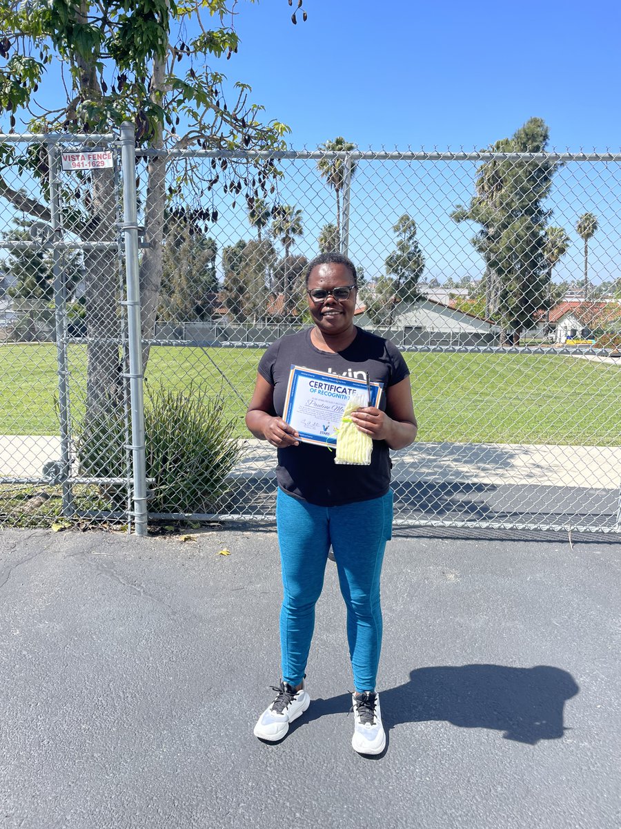 Congratulations Pauline on being chosen as a VUSD Star!