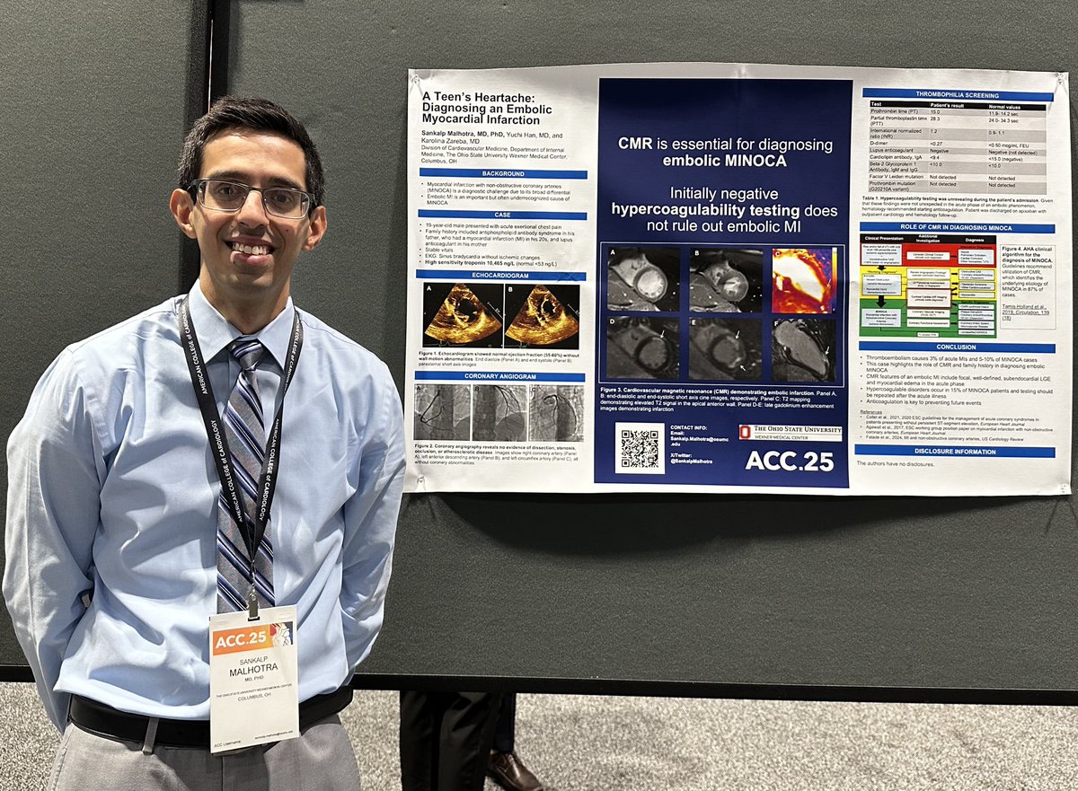 Sankalp Malhotra, MD, PhD (@sankalpmalhotra) on Twitter photo Thanks for the opportunity to share our work, #ACC25!
<a href="/EllenYLiu89/">Ellen Liu</a> <a href="/Gumina_Lab/">Gumina Lab</a> <a href="/cbredeMD/">Cole Bredehoeft</a> <a href="/NoraColburn/">Nora Colburn</a> <a href="/OhioStateIMRes/">Ohio State Internal Medicine Residency</a> <a href="/ZarebaCMR/">ZarebaCMR</a> <a href="/OhioStateDHLRI/">OhioStateDHLRI</a> <a href="/OSUWexMed/">The Ohio State University Wexner Medical Center</a> Thanks for the opportunity to share our work, #ACC25!
<a href="/EllenYLiu89/">Ellen Liu</a> <a href="/Gumina_Lab/">Gumina Lab</a> <a href="/cbredeMD/">Cole Bredehoeft</a> <a href="/NoraColburn/">Nora Colburn</a> <a href="/OhioStateIMRes/">Ohio State Internal Medicine Residency</a> <a href="/ZarebaCMR/">ZarebaCMR</a> <a href="/OhioStateDHLRI/">OhioStateDHLRI</a> <a href="/OSUWexMed/">The Ohio State University Wexner Medical Center</a>