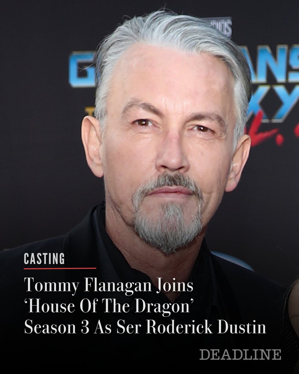 Tommy Flanagan has joined the cast of HBO’s fantasy drama series #HouseOfTheDragon for Season 3 in a key role. 

Flanagan will star as Ser Roderick Dustin, a battle-hardened warlord of the north who leads a large contingent of veteran soldiers known as the Winter Wolves into