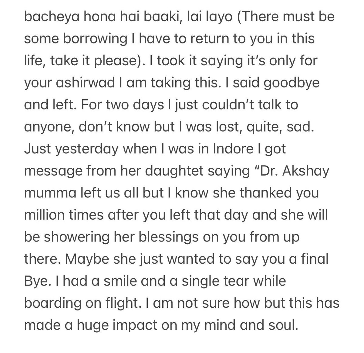 Someone just said they couldn’t read whole thread 
I am sorry really bad at how to post threads or sequencing 
Just attaching this notes images to share this heart touching incident!