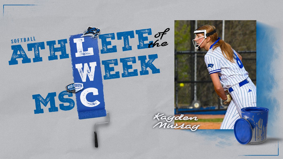 For the second time this season and sixth of her career, @LWCSoftball sophomore Kayden Murray is the Mid-South Conference Pitcher of the Week! 🥎

📰 tinyurl.com/2pucsr3d

#GoBlueRaiders⚔️