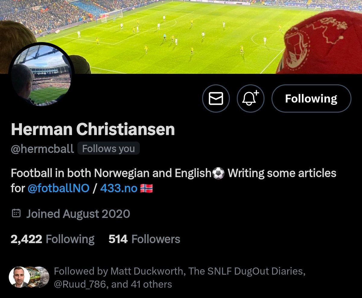 Thanks Herman (<a href="/hermcball/">Herman Christiansen</a>) for chatting with me in the latest episode of the Ray Mundo Futbol podcast.

Great to learn a bit more about Norwegian football and awesome to see a young man being ambitious in the world of journalism in two languages 

Pocket Casts: