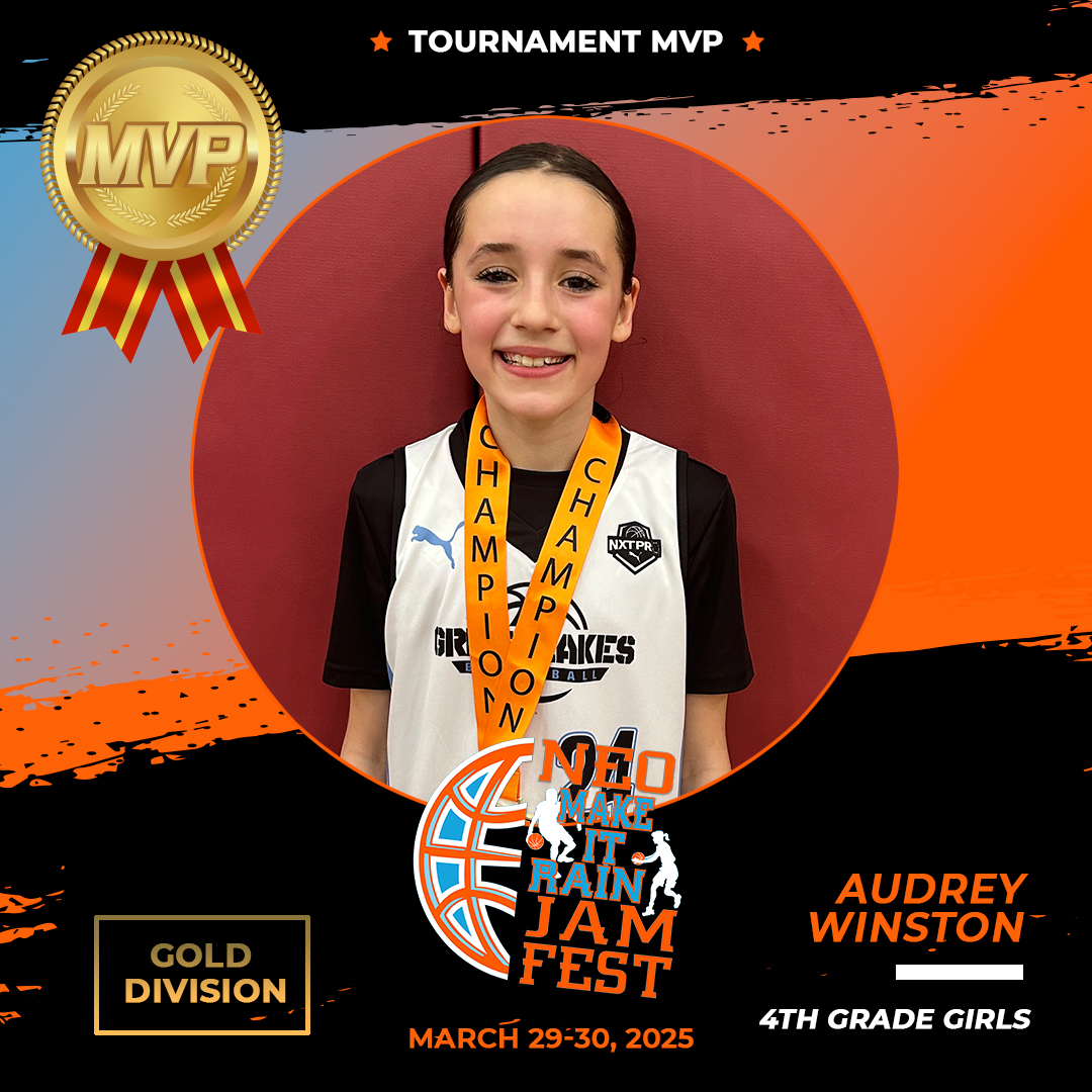 NEO Make It Rain Jamfest, 4th-grade girls gold MVP! <a href="/valadezja/">Great Lakes Basketball</a>