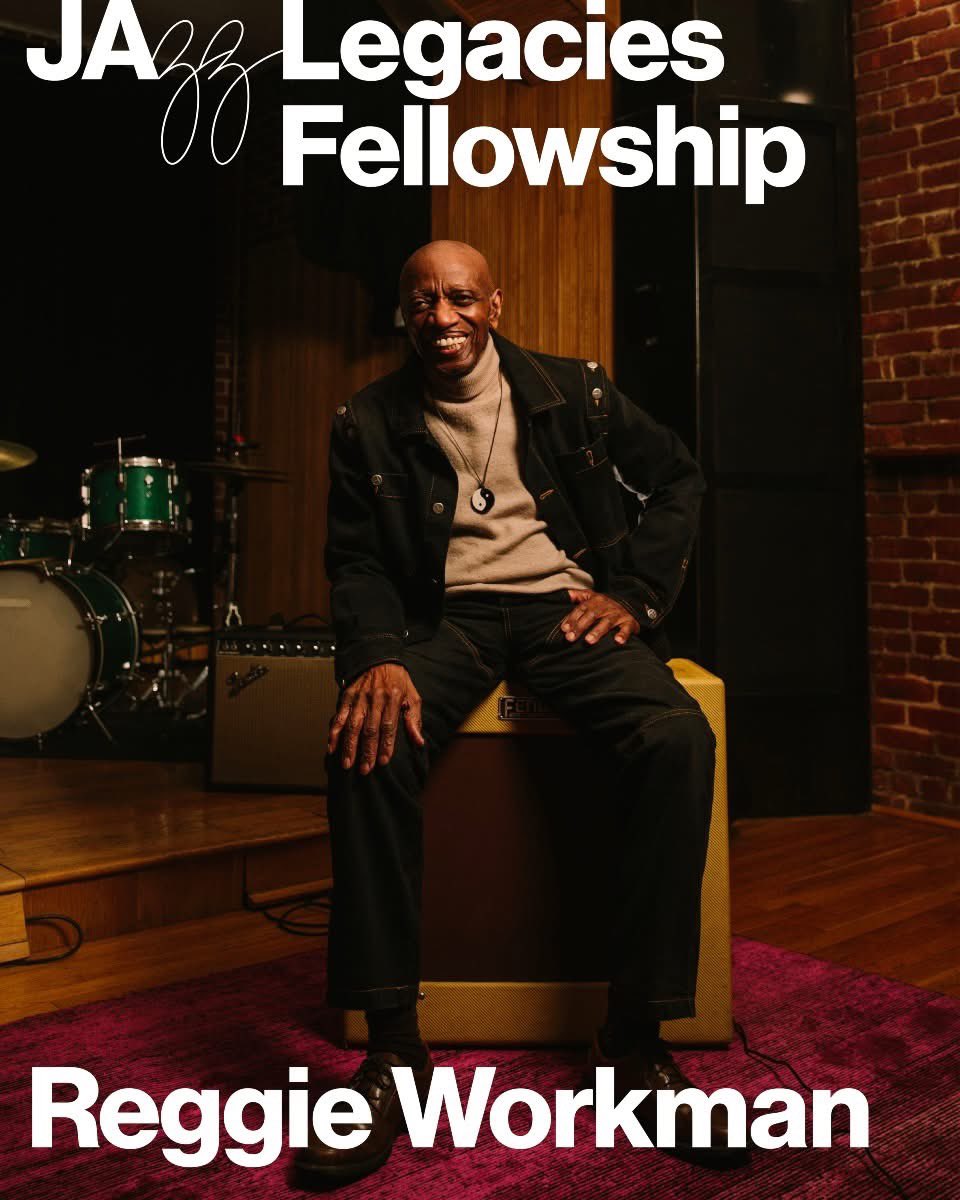 Meet Reggie Workman  - recipient of the 2025 Jazz Legacies Fellowship! 
  
Learn more about his legacy: jazzfoundation.org/jazz-legacies-…

Congratulations, Reggie, for receiving the Jazz Legacies Fellowship from the Mellon Foundation!