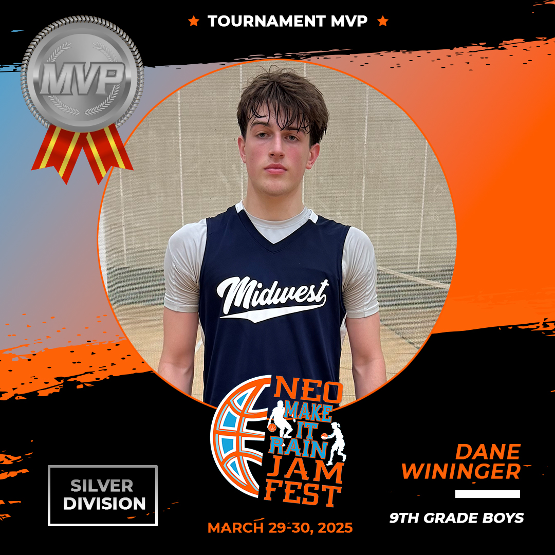 NEO Make It Rain Jamfest, 9th-grade boys silver division MVP! <a href="/MidwestBBClub/">Midwest Basketball Club</a>