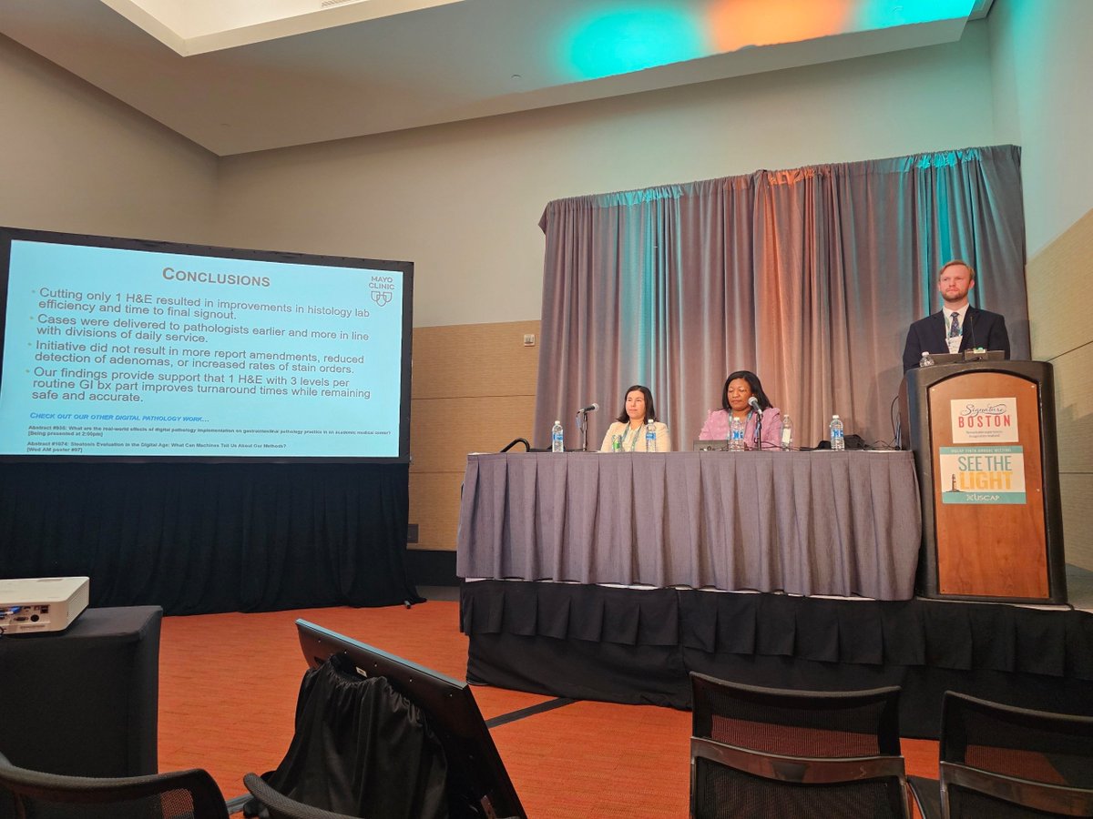 Mayo Clinic Pathology (@mayoclinicpath) on Twitter photo Exciting session by our superstar GI fellow and incoming faculty, Dr. Ryan Kendziora shares successful digital pathology quality initiative <a href="/RyanKendzioraMD/">Ryan Kendziora</a> <a href="/docsaadiya/">Saadiya Nazli, MD, BSc, QIA(ASCP)</a> <a href="/RKMoreira/">Roger Moreira</a> <a href="/TheUSCAP/">USCAP</a> #USCAP2025 Exciting session by our superstar GI fellow and incoming faculty, Dr. Ryan Kendziora shares successful digital pathology quality initiative <a href="/RyanKendzioraMD/">Ryan Kendziora</a> <a href="/docsaadiya/">Saadiya Nazli, MD, BSc, QIA(ASCP)</a> <a href="/RKMoreira/">Roger Moreira</a> <a href="/TheUSCAP/">USCAP</a> #USCAP2025