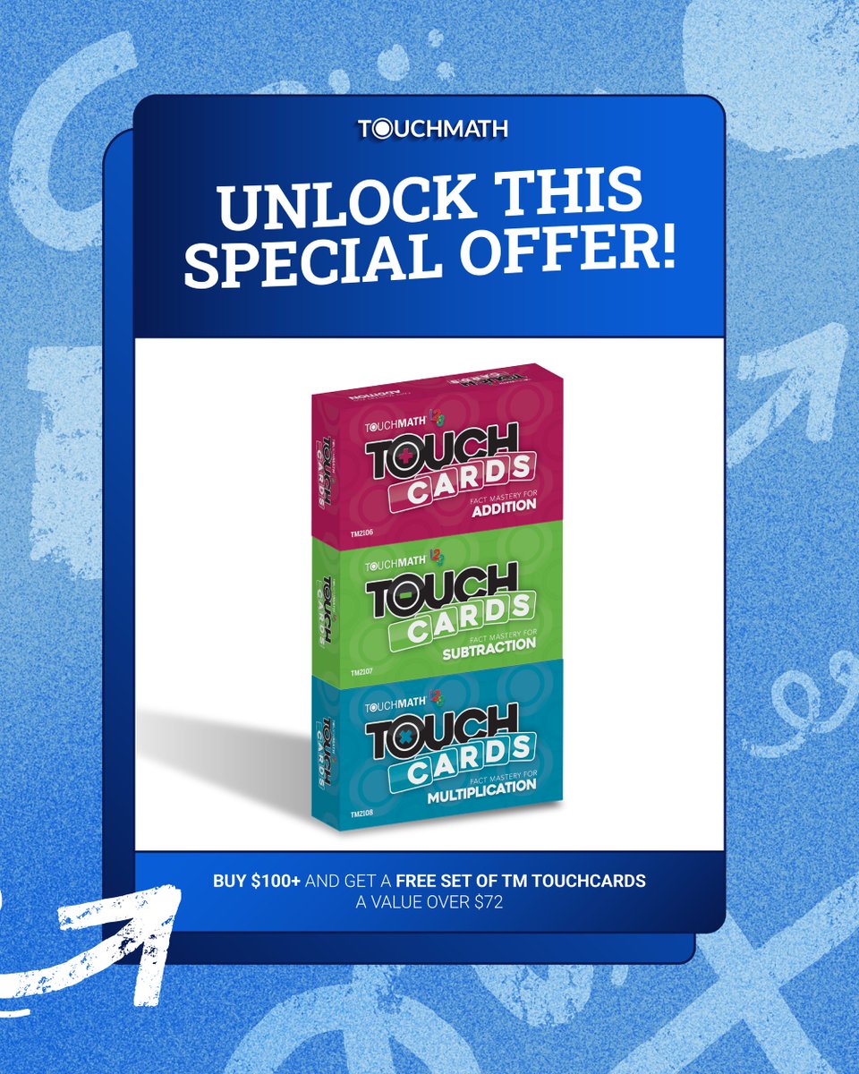 🖐️ Many students with math learning challenges (dyscalculia) benefit from tactile learning. That's why TouchCards are the perfect complement to our multisensory curriculum. 🎁 Spend $100+ and get a FREE complete TouchCards set ($72 value)! Offer ends soon: hubs.ly/Q03f7PZd0