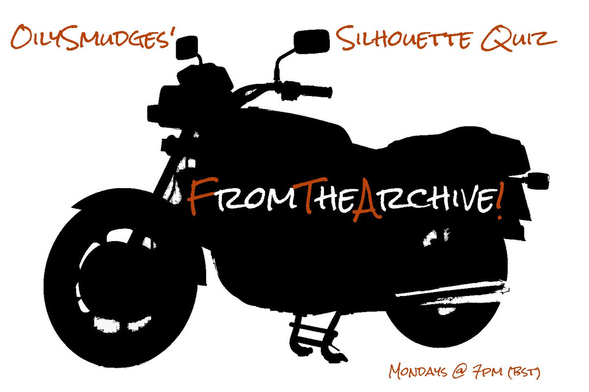 Back in time poverty so this week's edition of the Silhouette Quiz is From The Archive!
1) FOLLOW <a href="/OilySmudges/">OilySmudges | Stuart 🇬🇧🏁🏍️</a>
2) RETWEET this tweet
3) REPLY with the MAKE, MODEL &amp; YEAR (NO PHOTOS - that'll spoil the fun for others)
4) WAIT for DM with good news
5) REPEAT if no DM! Good luck 🏍️