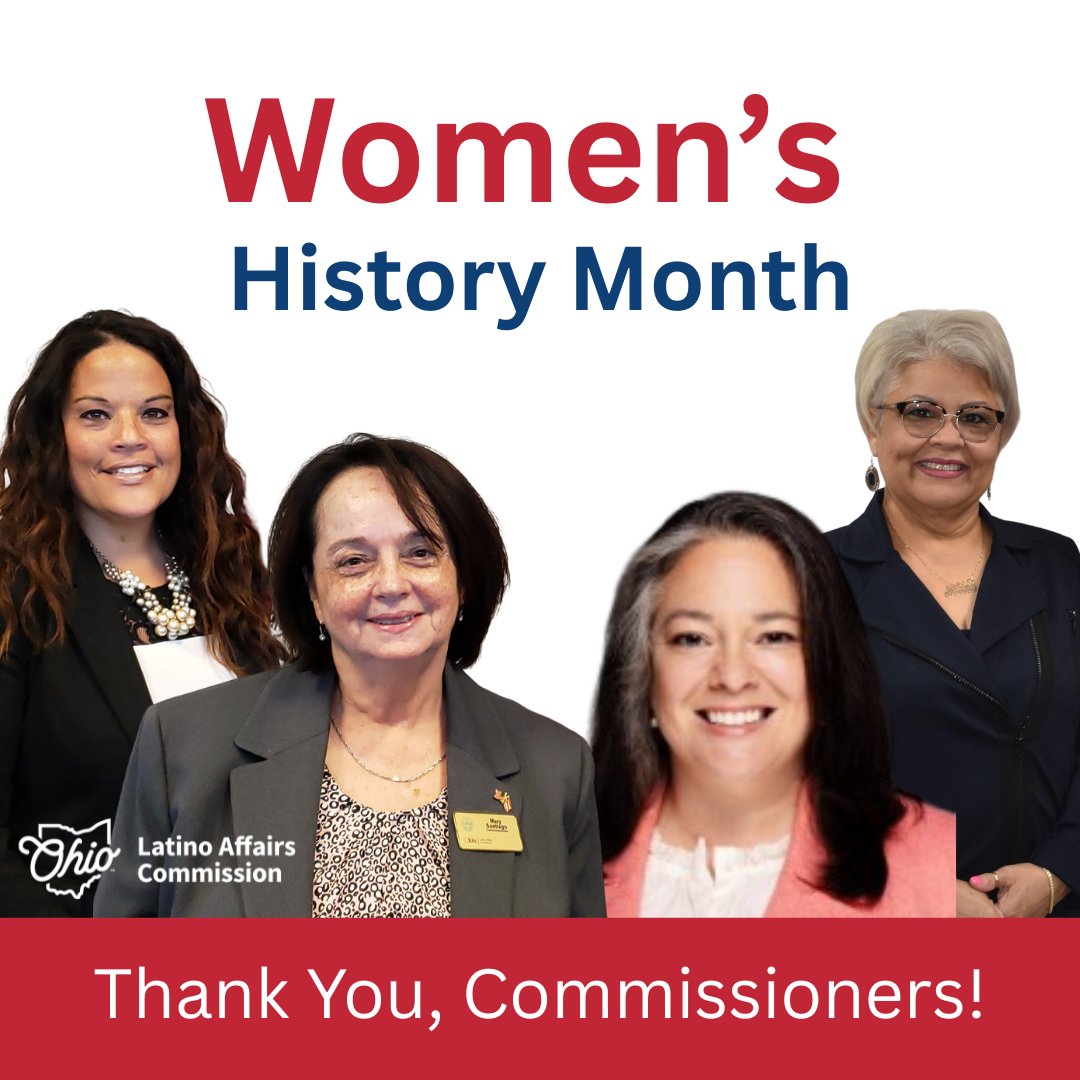 Reflecting on Women’s History Month, we celebrate and thank the incredible female commissioners of the Ohio Latino Affairs Commission. Your leadership and advocacy continue to inspire communities across Ohio. Thank you for your service!

#womenshistorymonth #womeninleadership